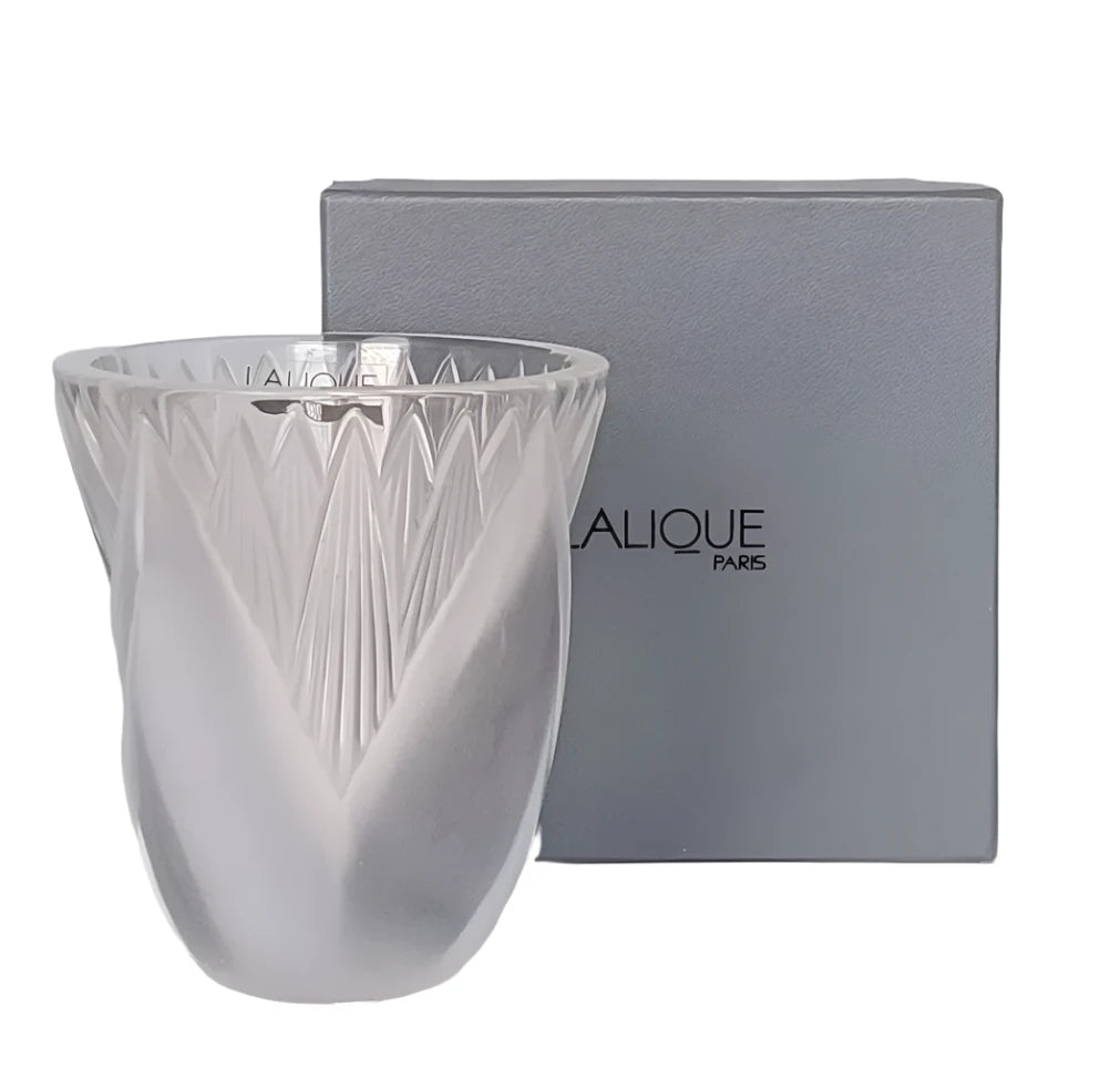 Brand New Lalique Crystal Thebes Vase V02