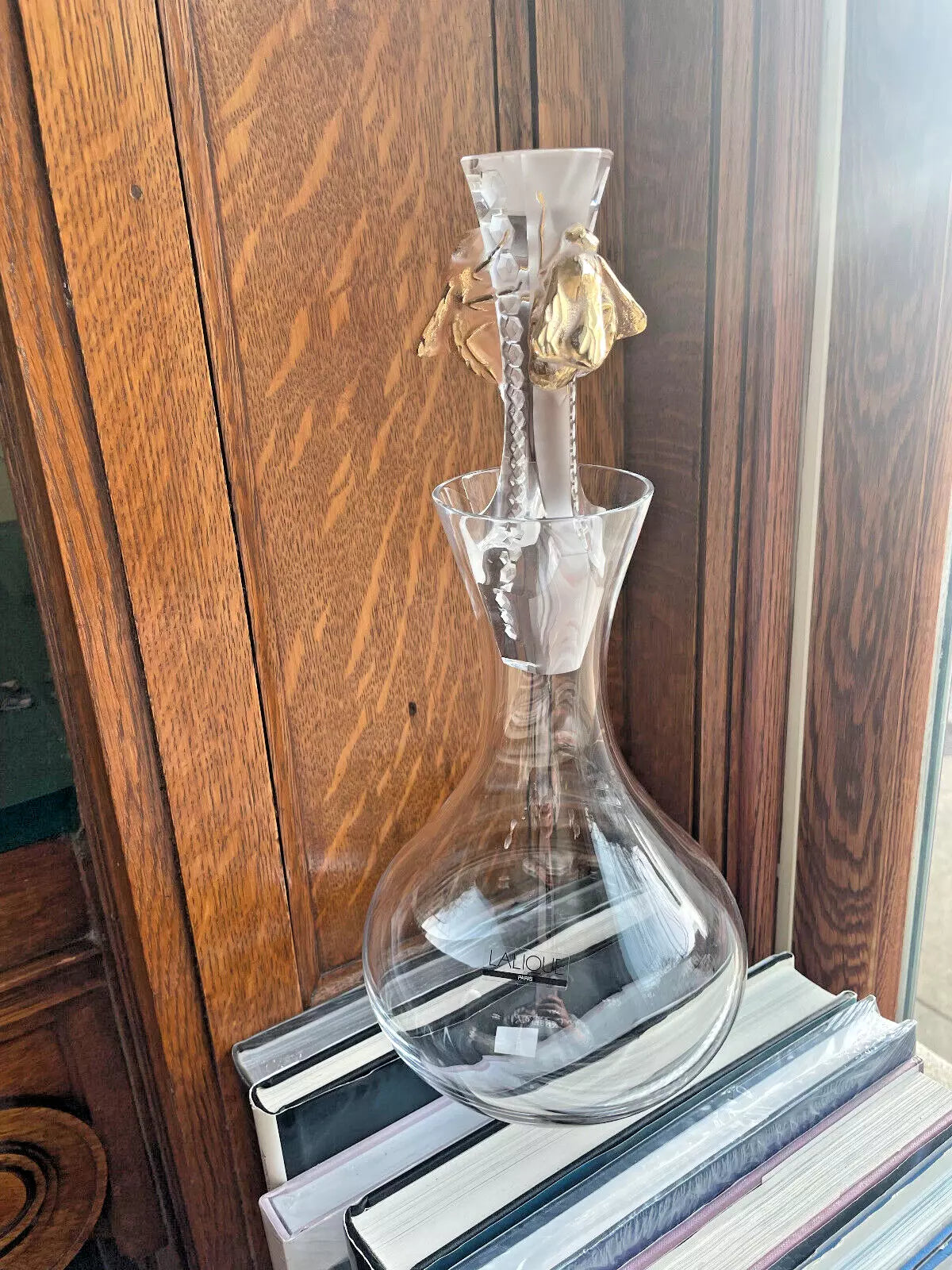 Lalique Carafe Abeilles Gold Decanter 10412300