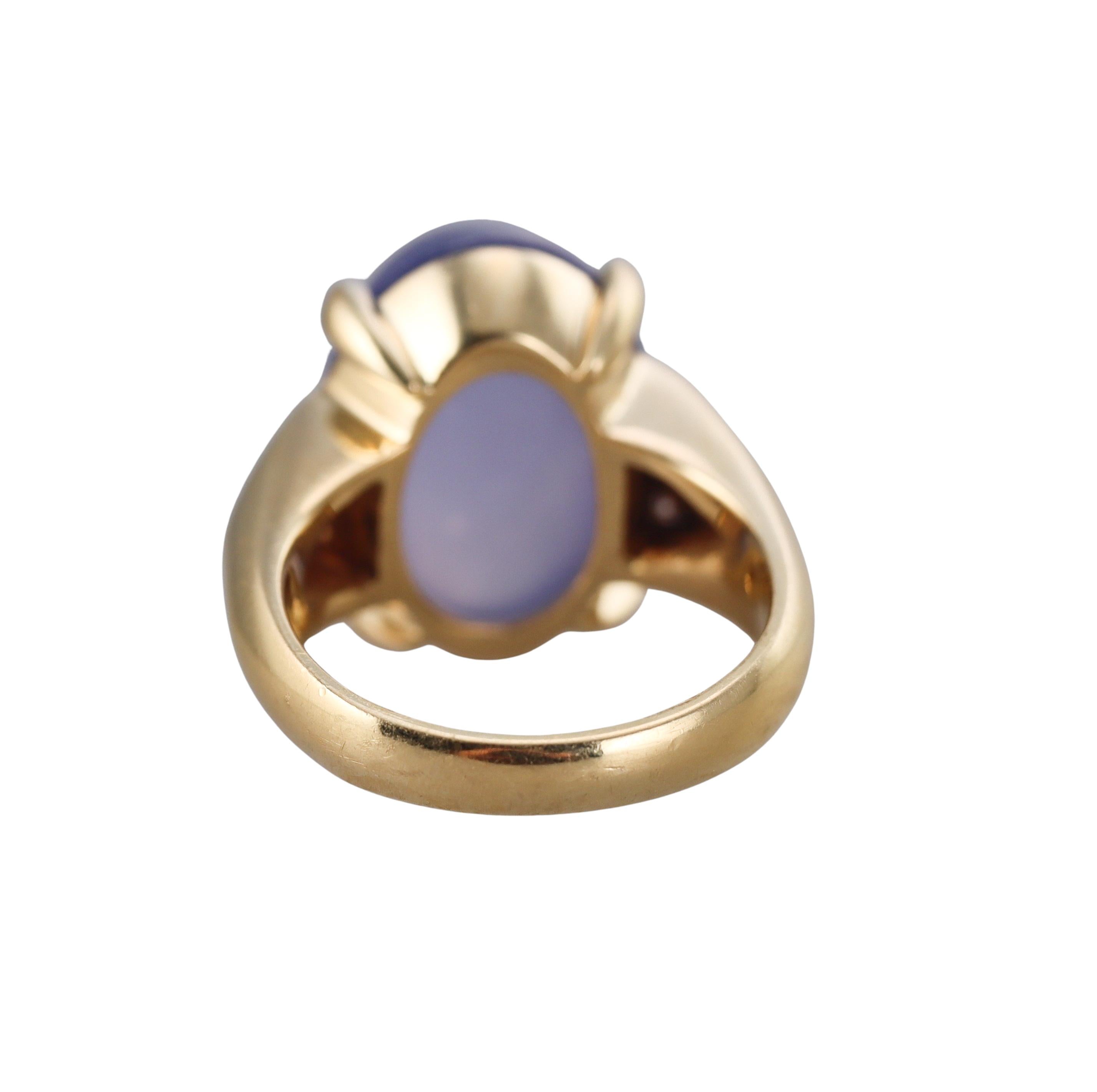 Gump's Chalcedony Diamond Gold Rig