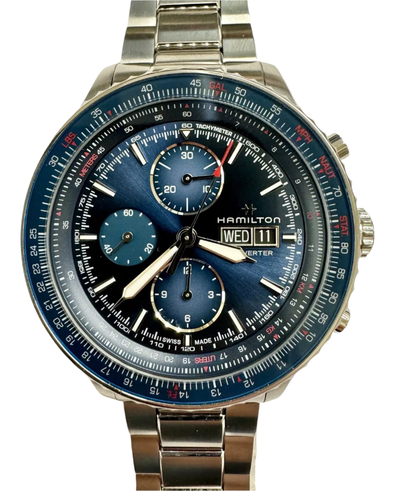 Hamilton Khaki Aviation Chronograph Automatic Blue Dial Watch H767460