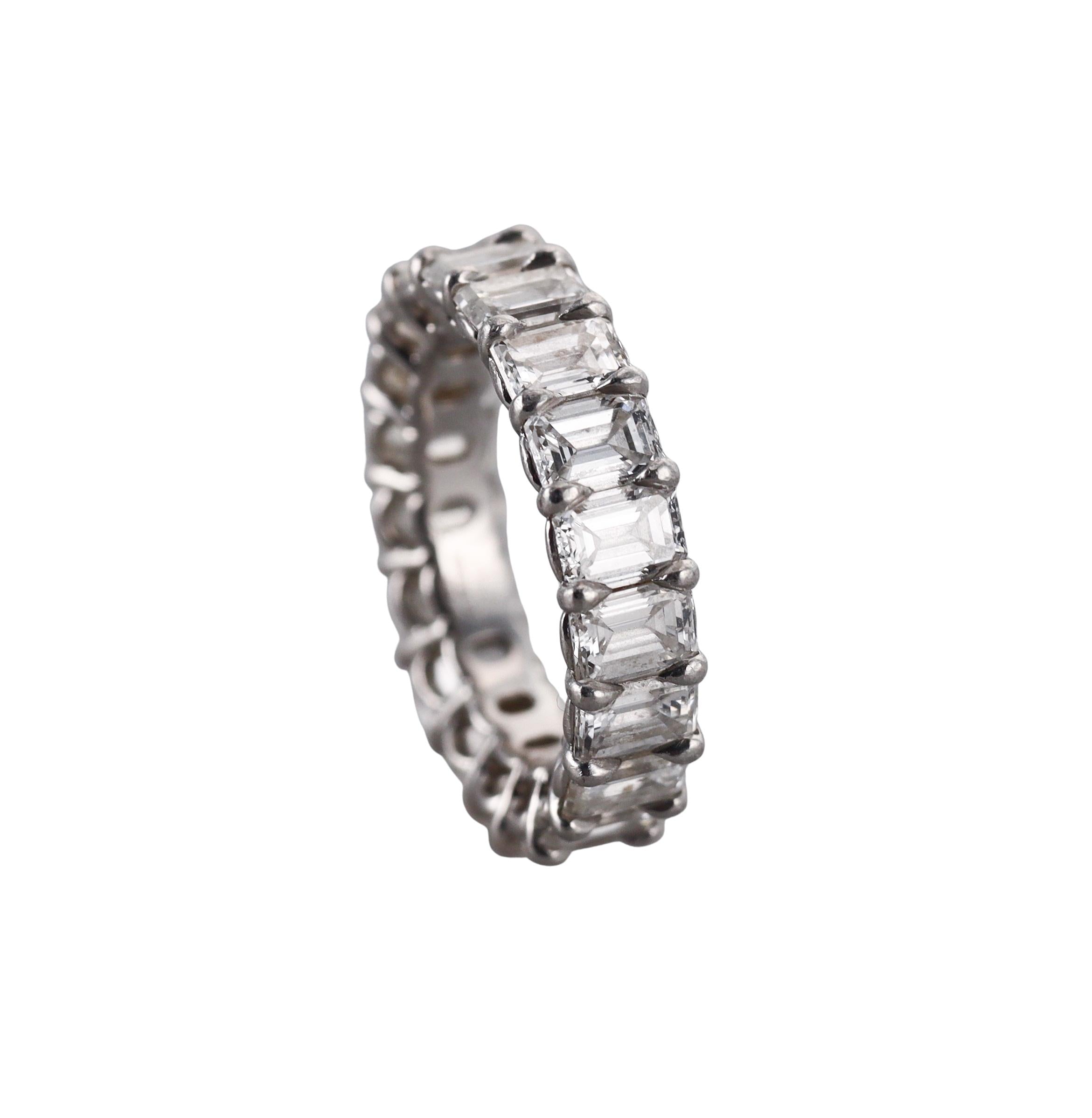Kwiat Platinum Diamond Eternity Wedding Band Ring