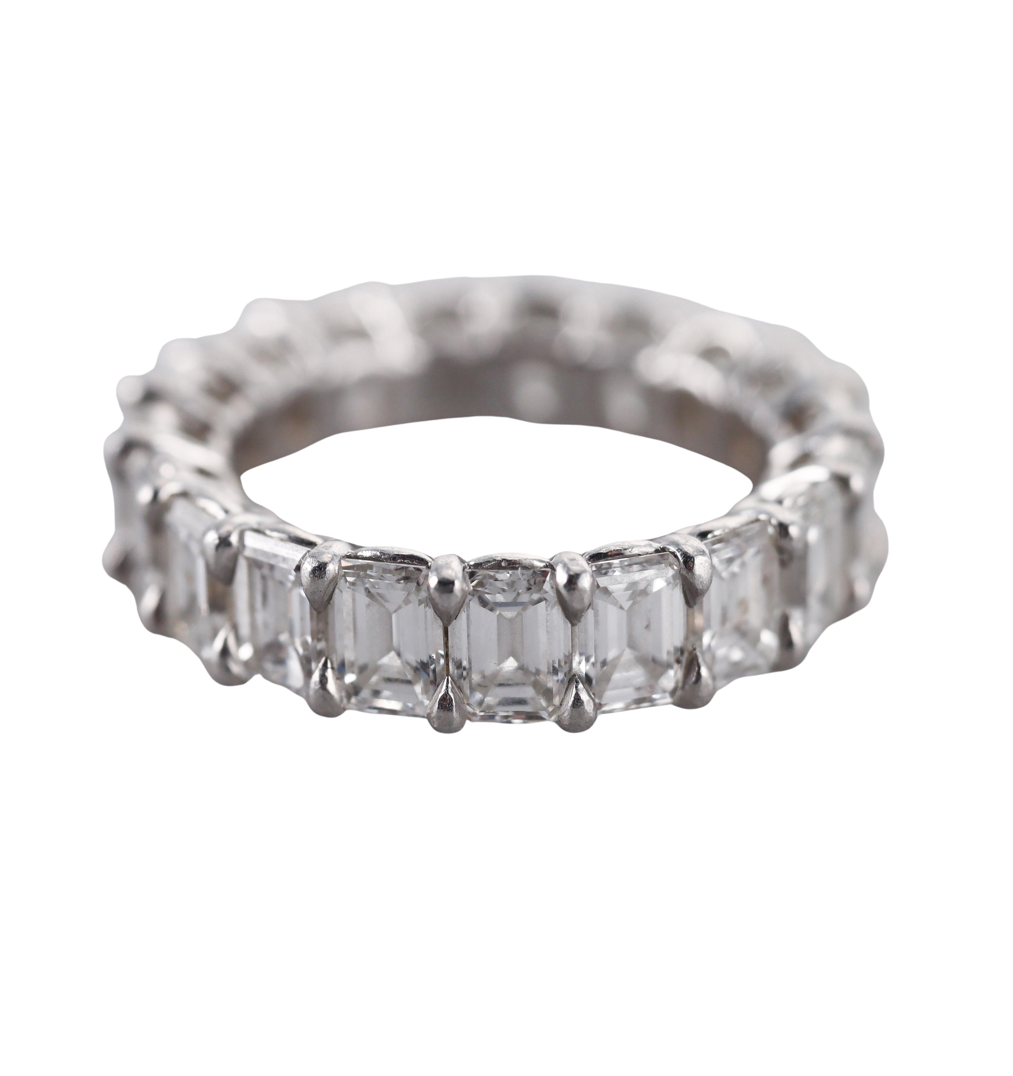 Kwiat Platinum Diamond Eternity Wedding Band Ring