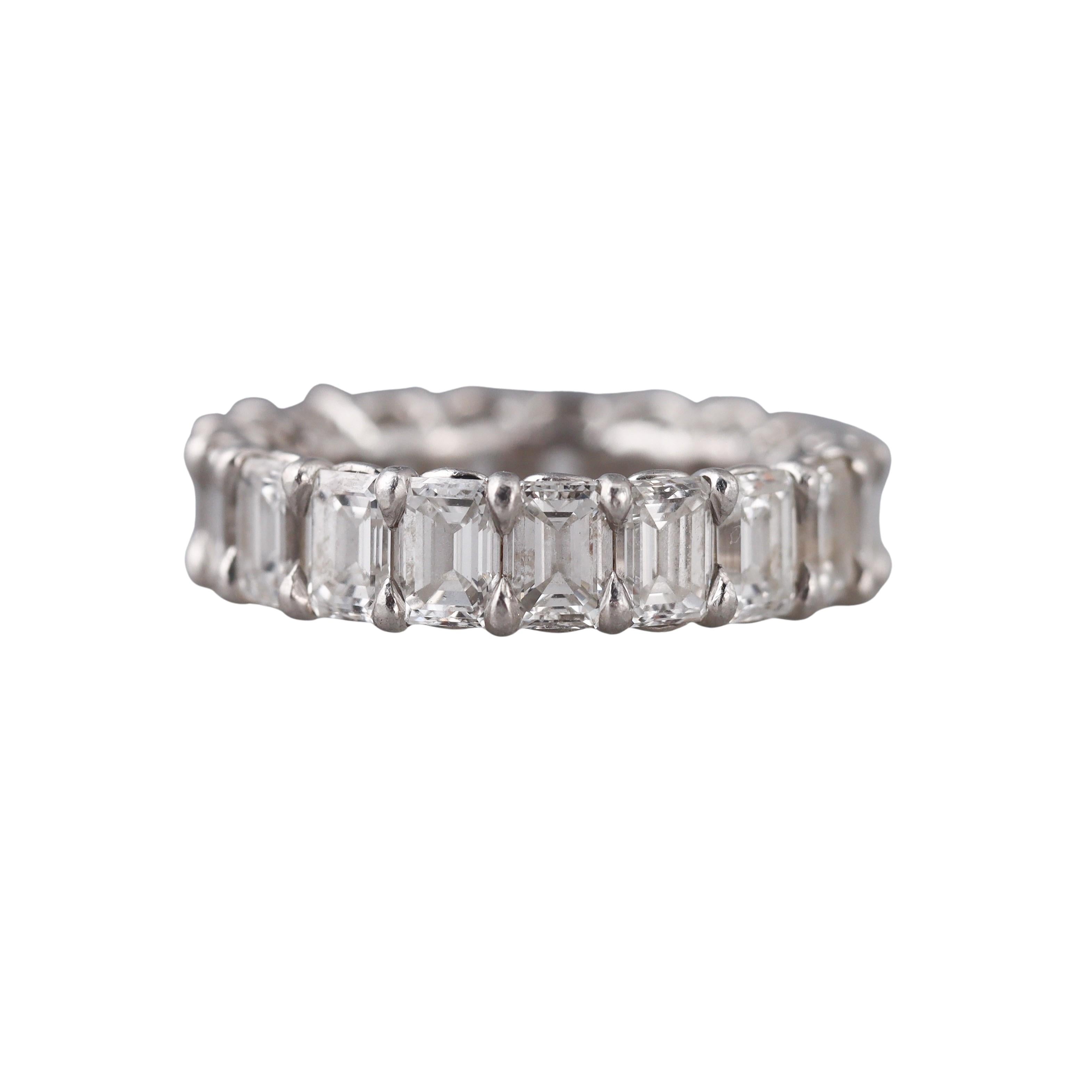 Kwiat Platinum Diamond Eternity Wedding Band Ring