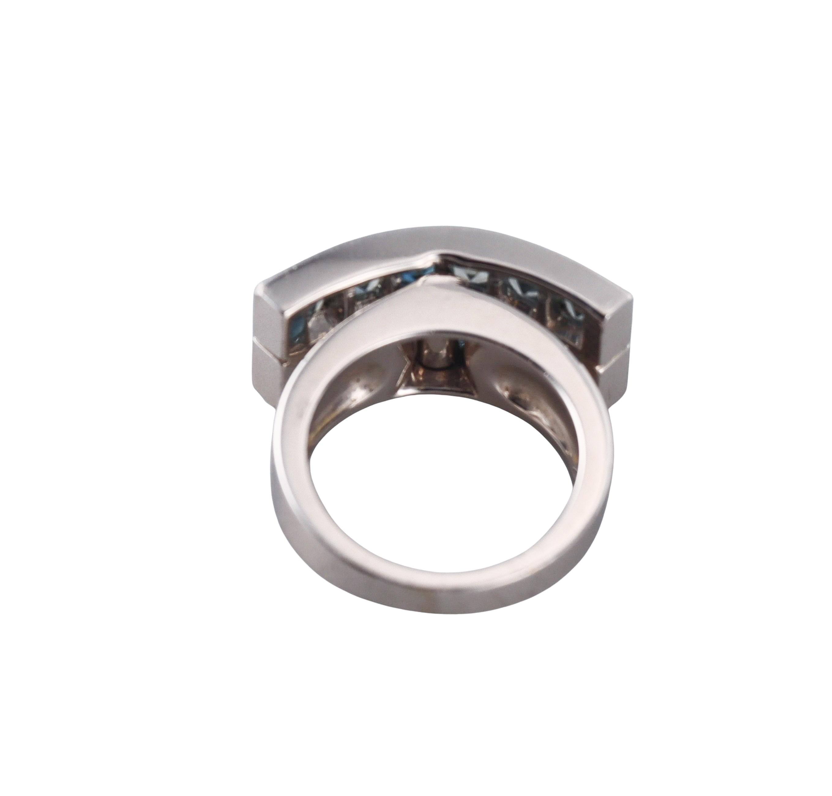 Garrard Blue Topaz Gold Ring