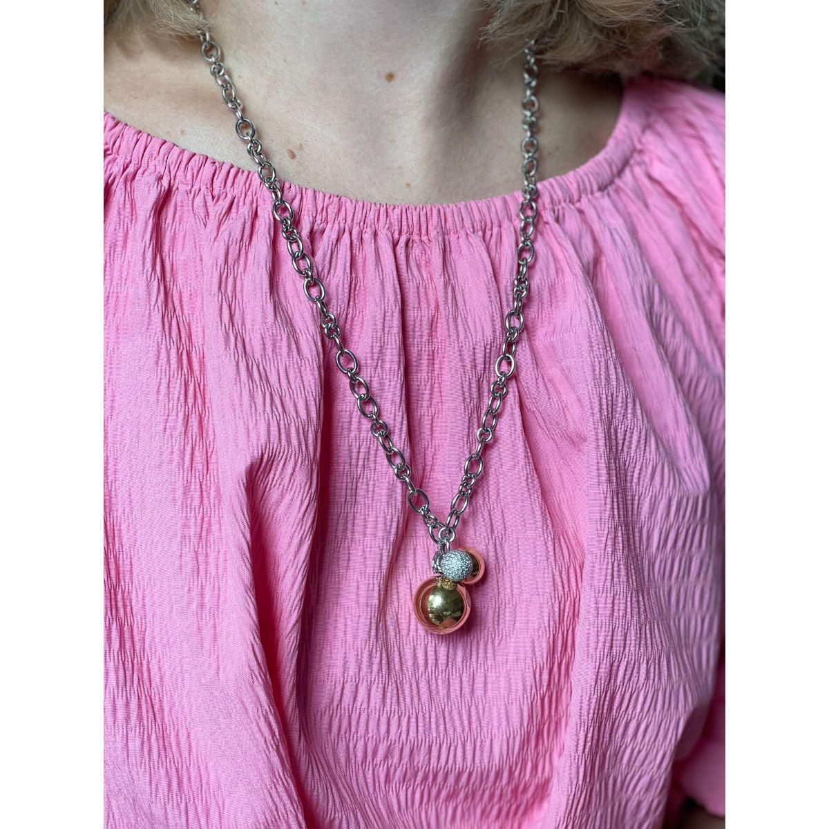 Chopard Happy Diamonds Gold Ball Pendant Necklace