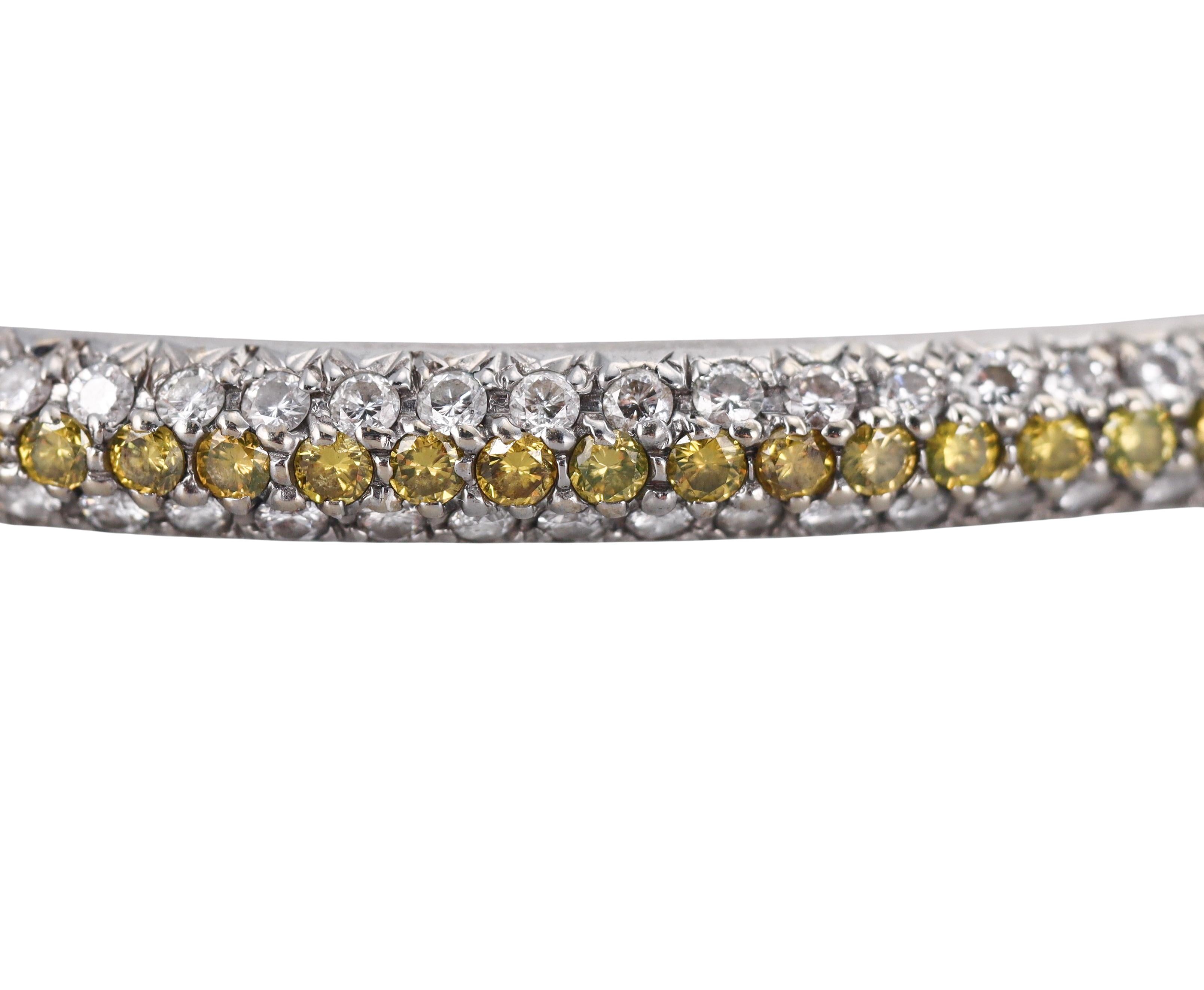 Diamond Gold Bangle Bracelet