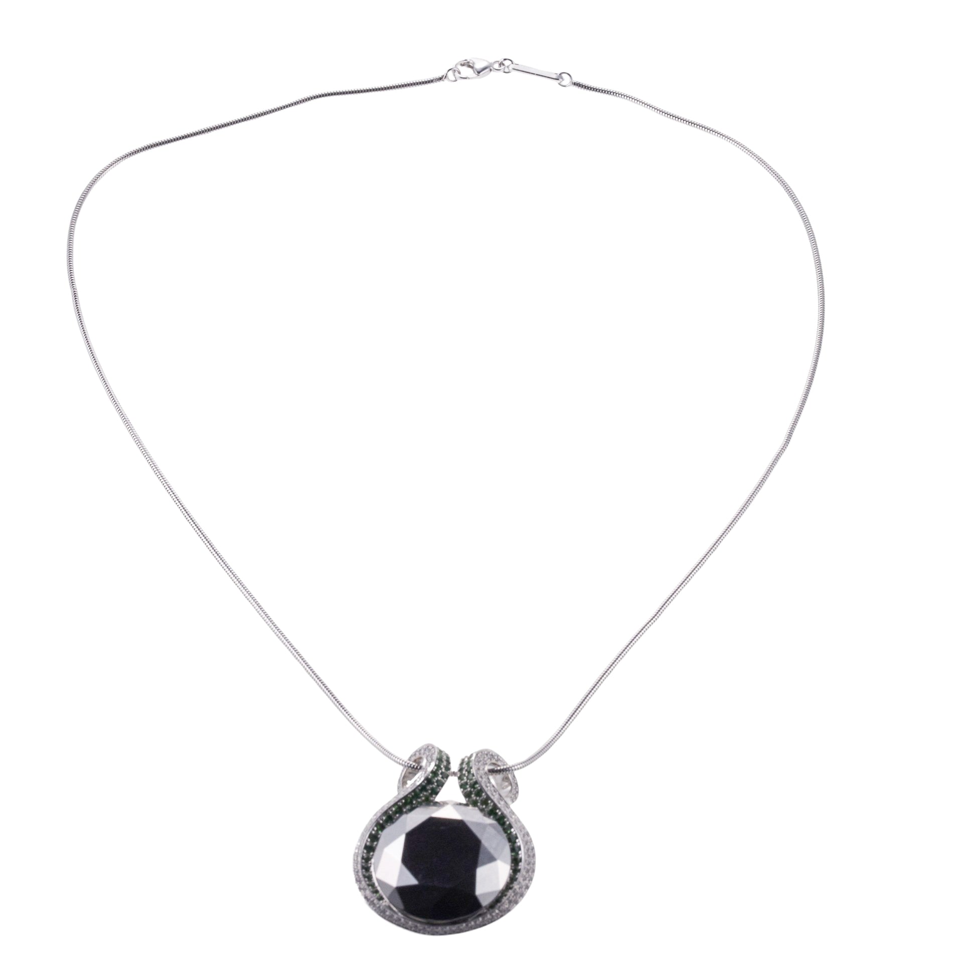 Chopard Tsavorite Diamond Gold Pendant Necklace