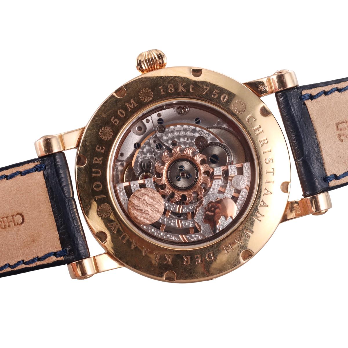 Christiaan Van Der Klaauw Venus Diamond 18k Gold Watch