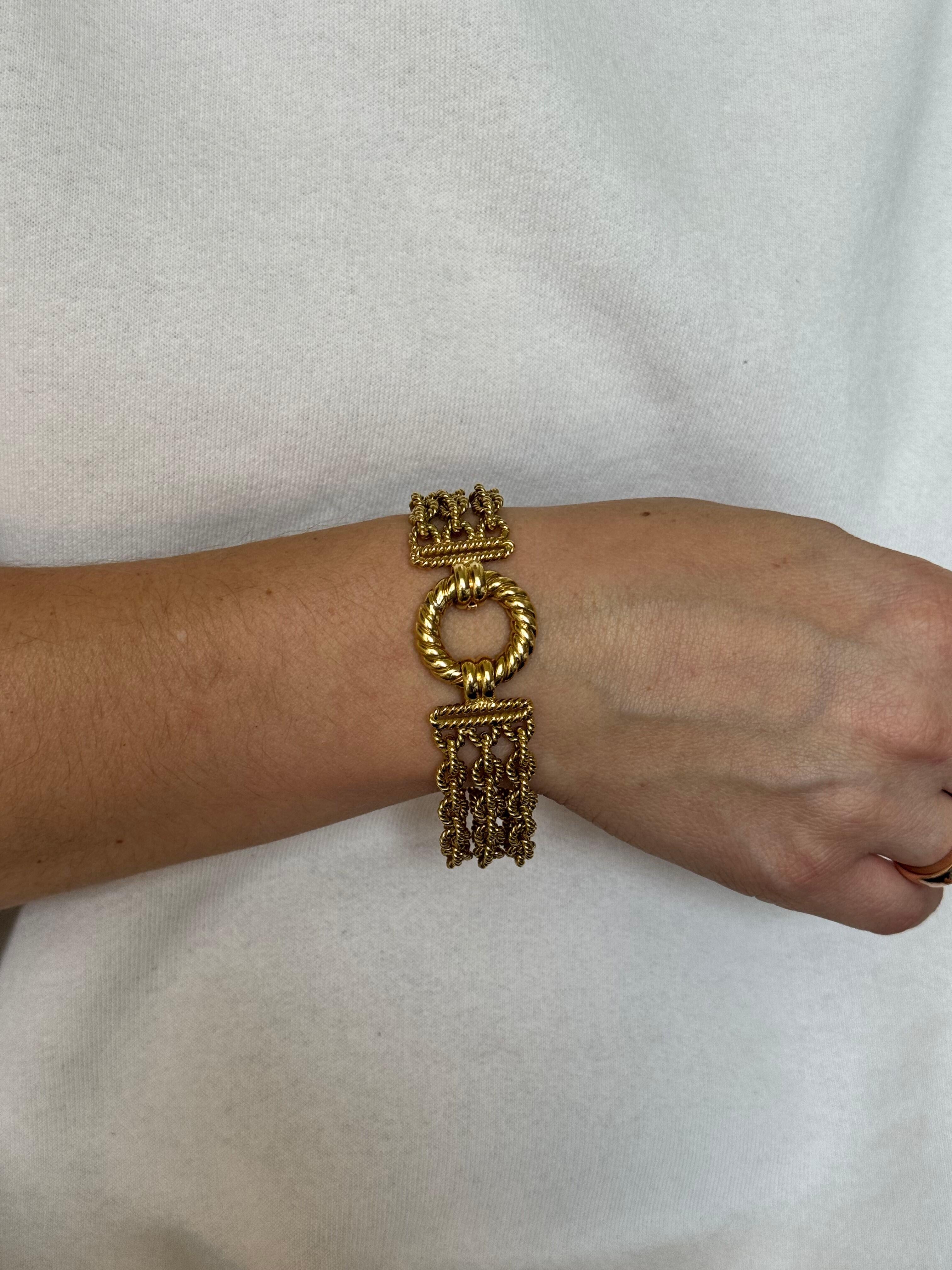 Tiffany & Co Vintage Gold Multi Chain Bracelet