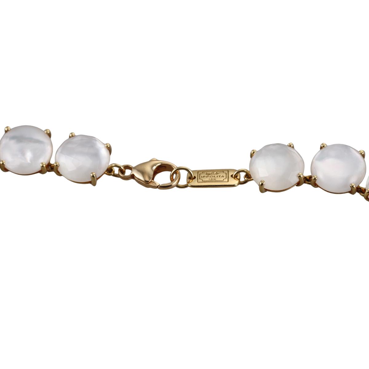 Ippolita Lollipop Gold Mother of Pearl Crystal Necklace