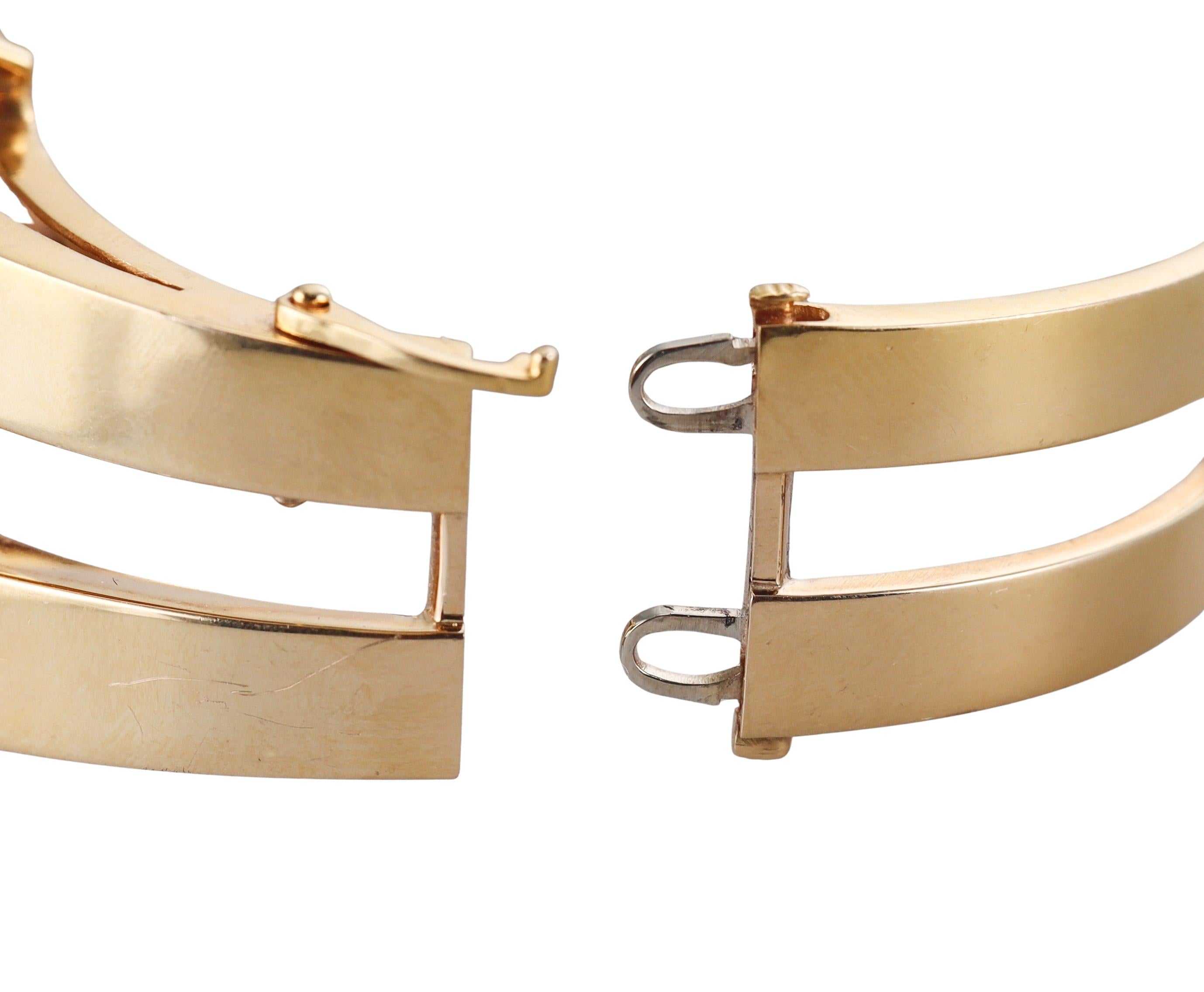 45ct Citrine Gold Bangle Bracelet