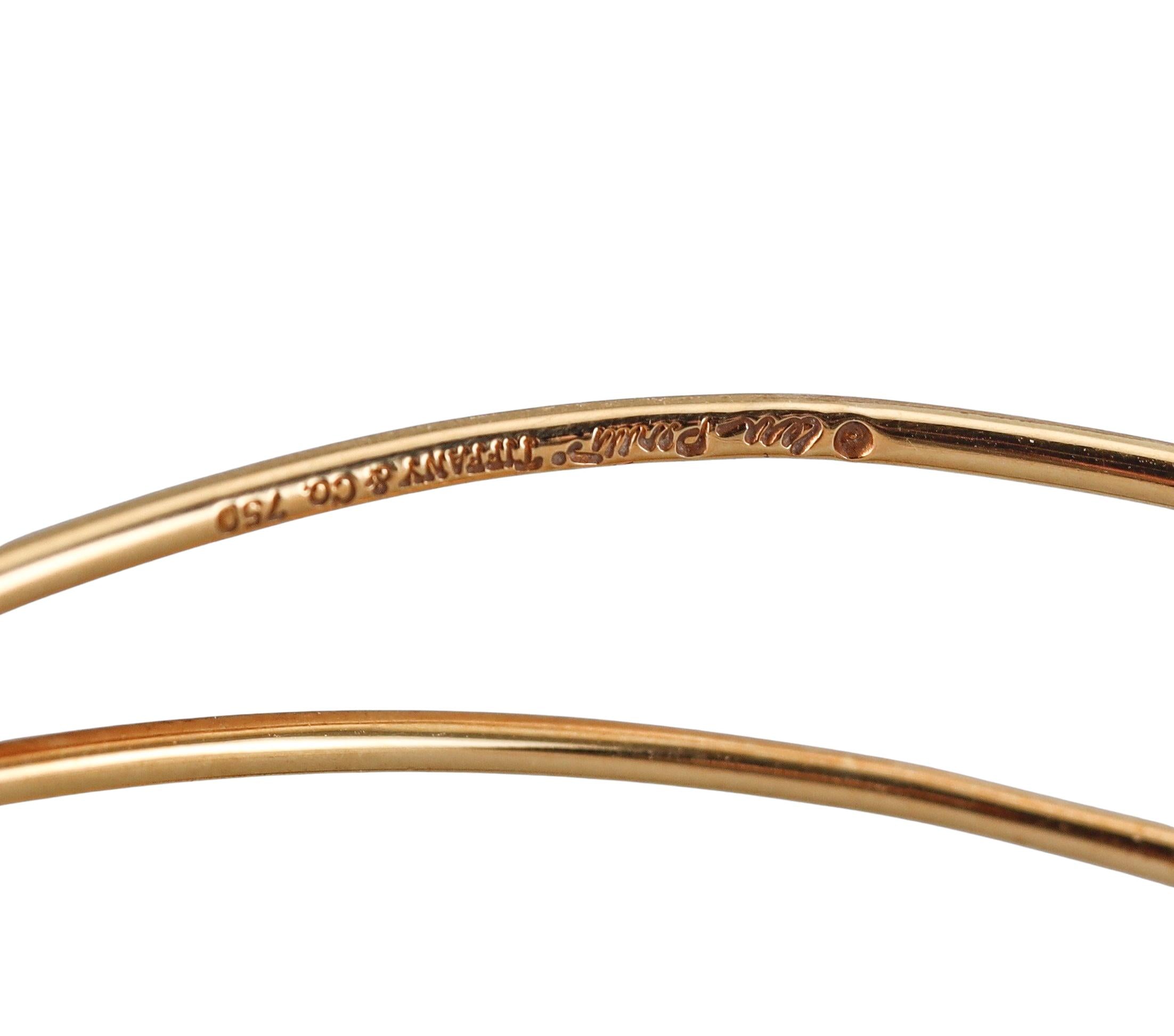 Tiffany & Co Elsa Peretti Gold Wave Five Row Bracelet