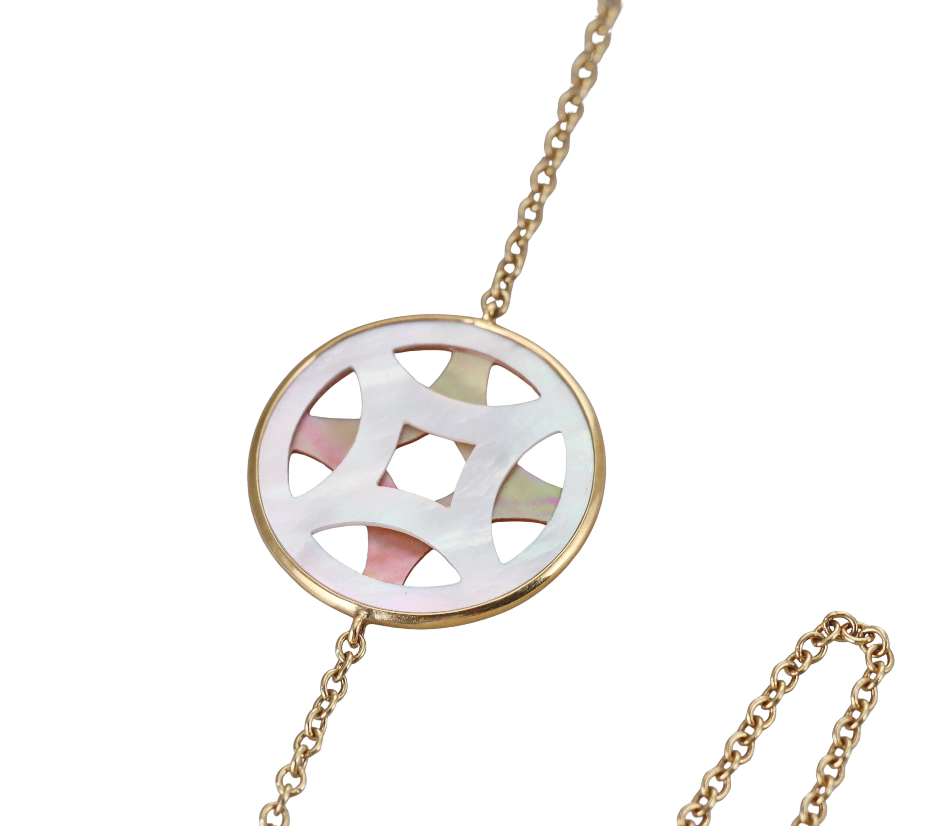 Ippolita Rock Candy Sabbia Gold MOP Turquoise Station Necklace