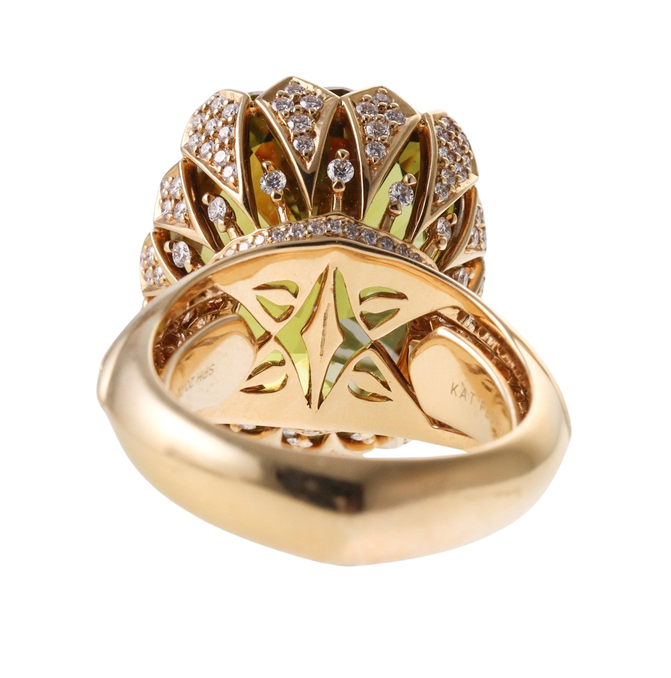 Kat Florence 20.02ct Sphene Diamond Gold Ring