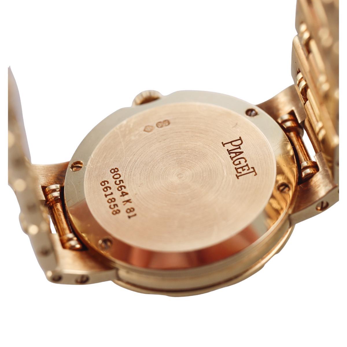 Piaget Dancer 18k Yellow Gold Diamond MOP Quartz Ladies Watch 80564 K 81