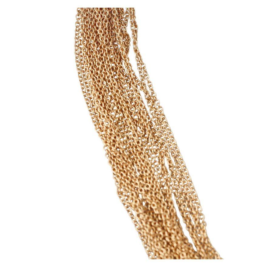 Tiffany & Co Gold Multi Chain Heart Toggle Necklace