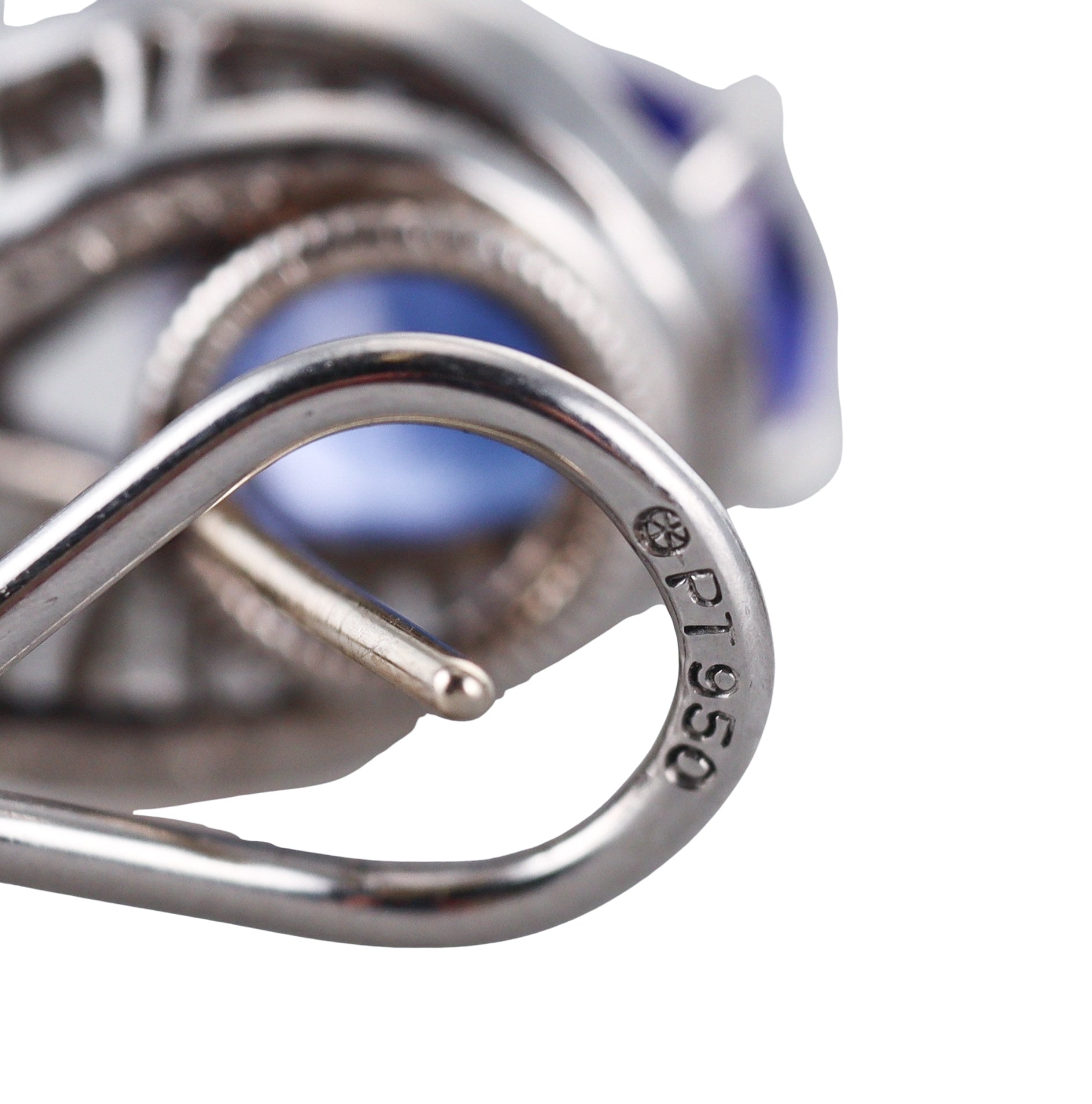Oscar Heyman Platinum Tanzanite Diamond Earrings