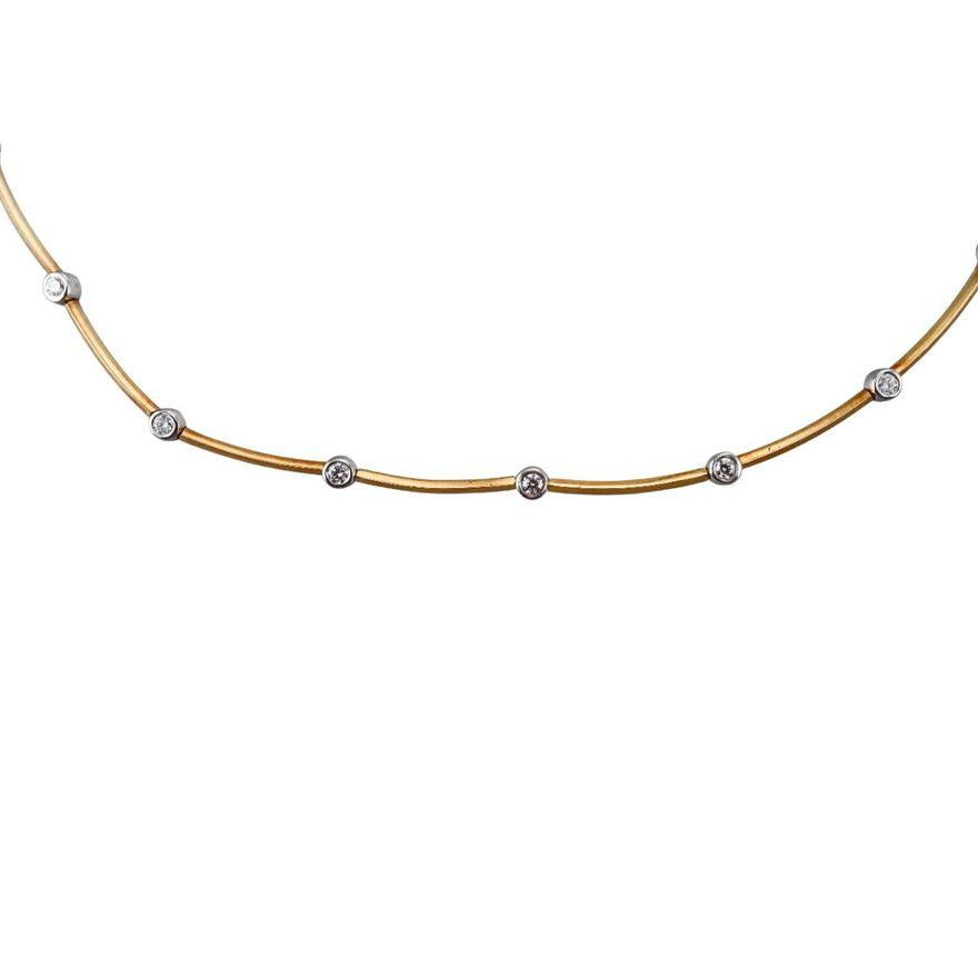 Tiffany & Co Etoile Platinum Gold Diamond Necklace