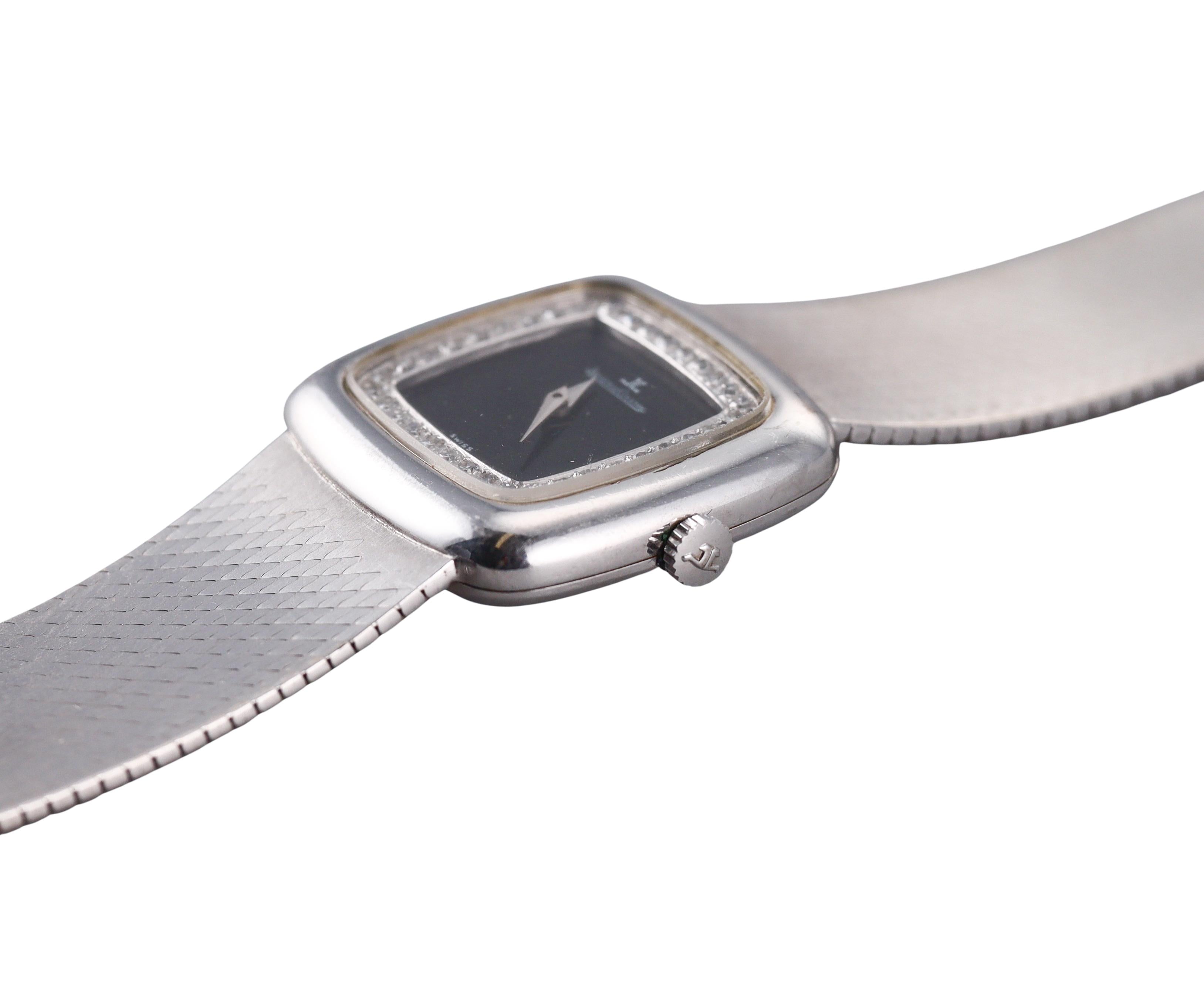 Vintage Jaeger LeCoultre Gold Diamond Manual Wind Ladies Watch