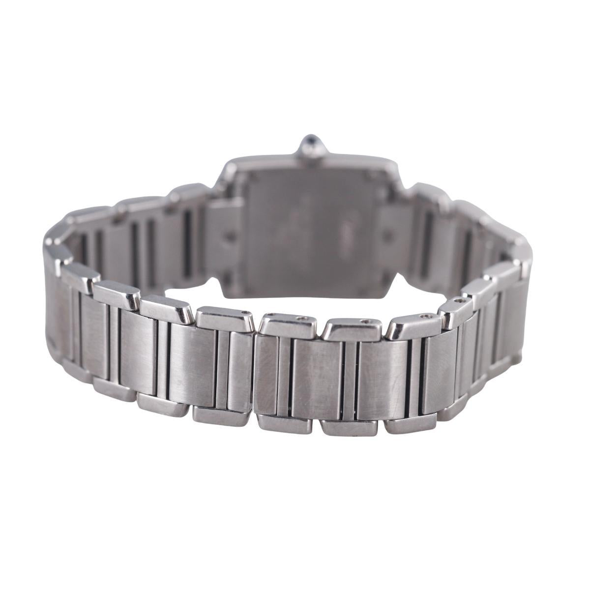 Cartier Tank Francaise Stainless Steel Quartz Ladies Watch 2300