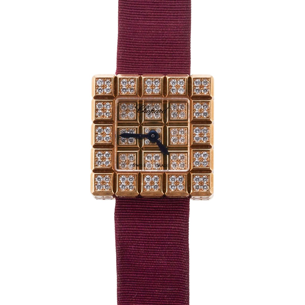 Chopard Ice Cube Diamond Pave Ladies Watch 13/7003-20