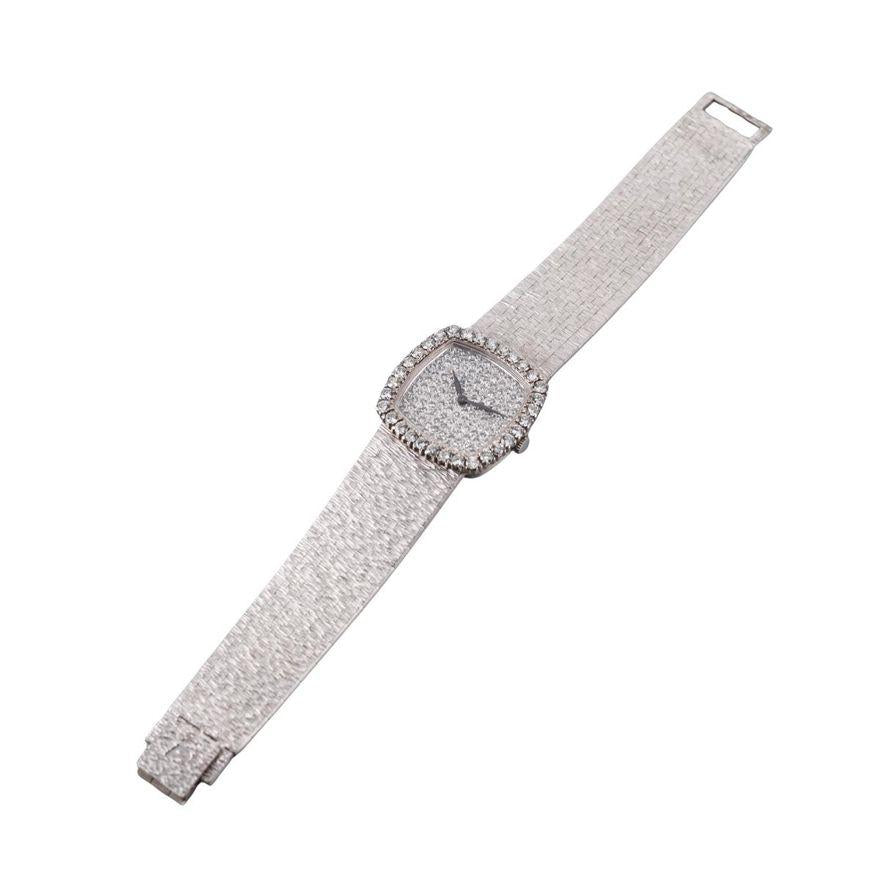 1970s Piaget 18k Gold Diamond Dial Ladies Watch 280137