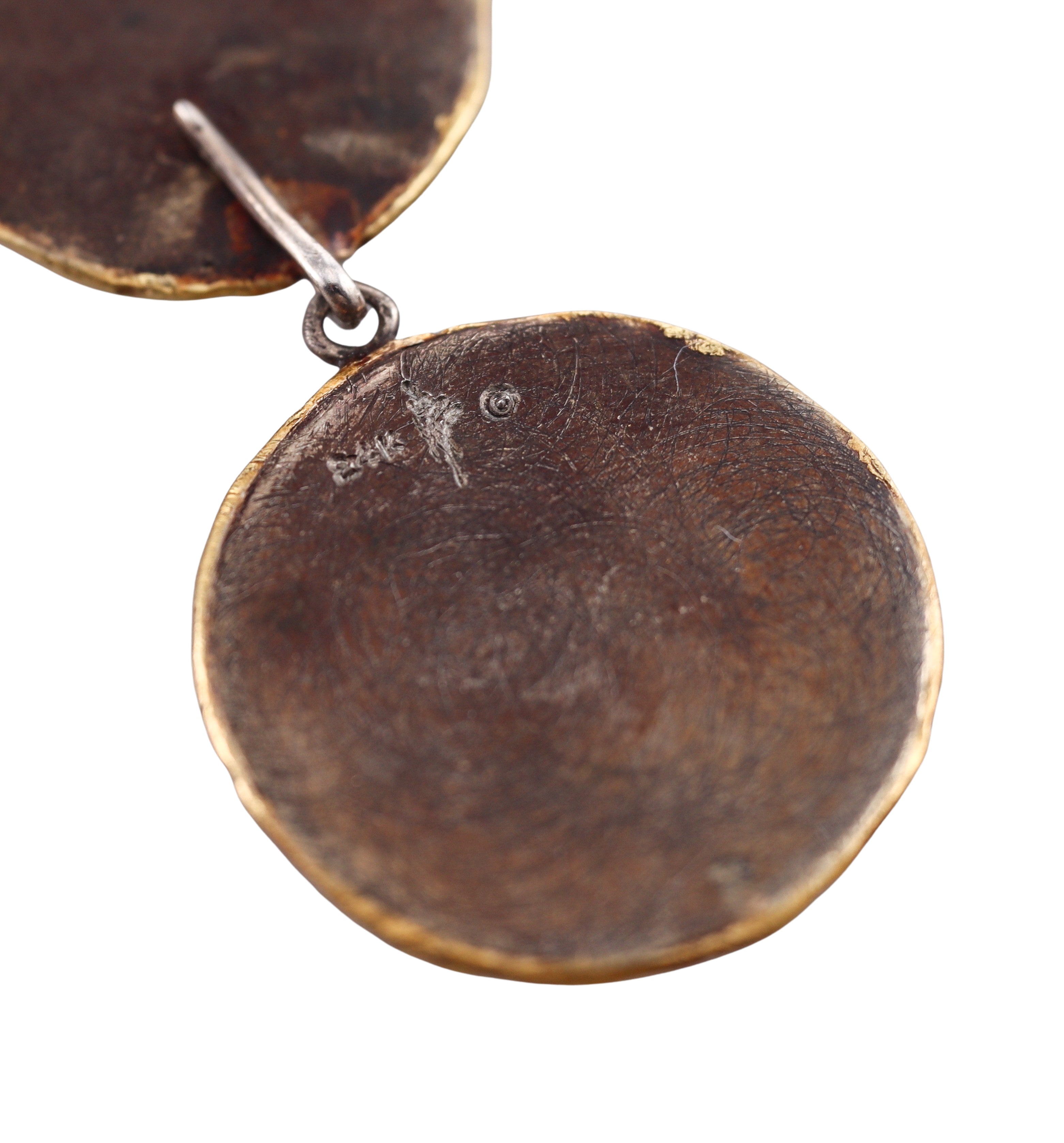 Victor Velyan Gold Silver Diamond Drop Earrings