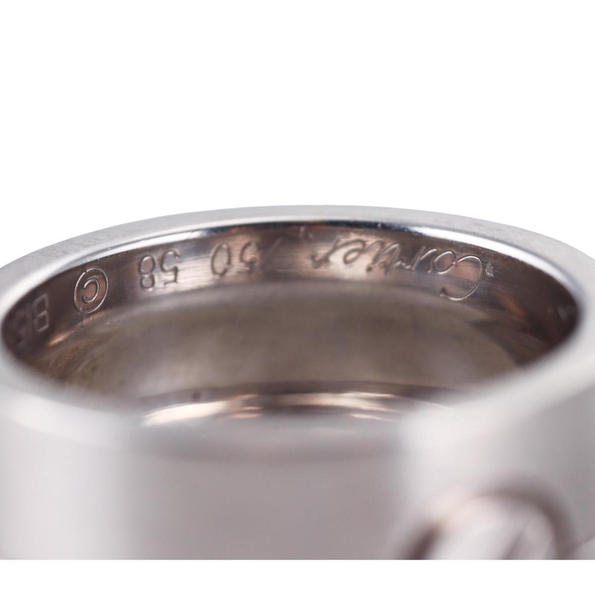 Cartier Love White Gold Wide Band Ring