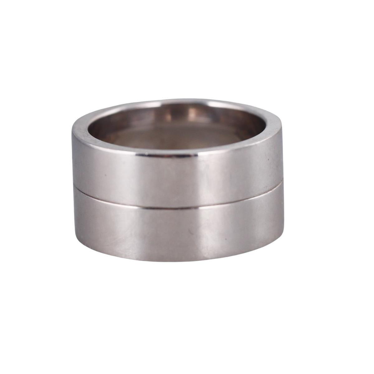 Cartier Love White Gold Wide Band Ring