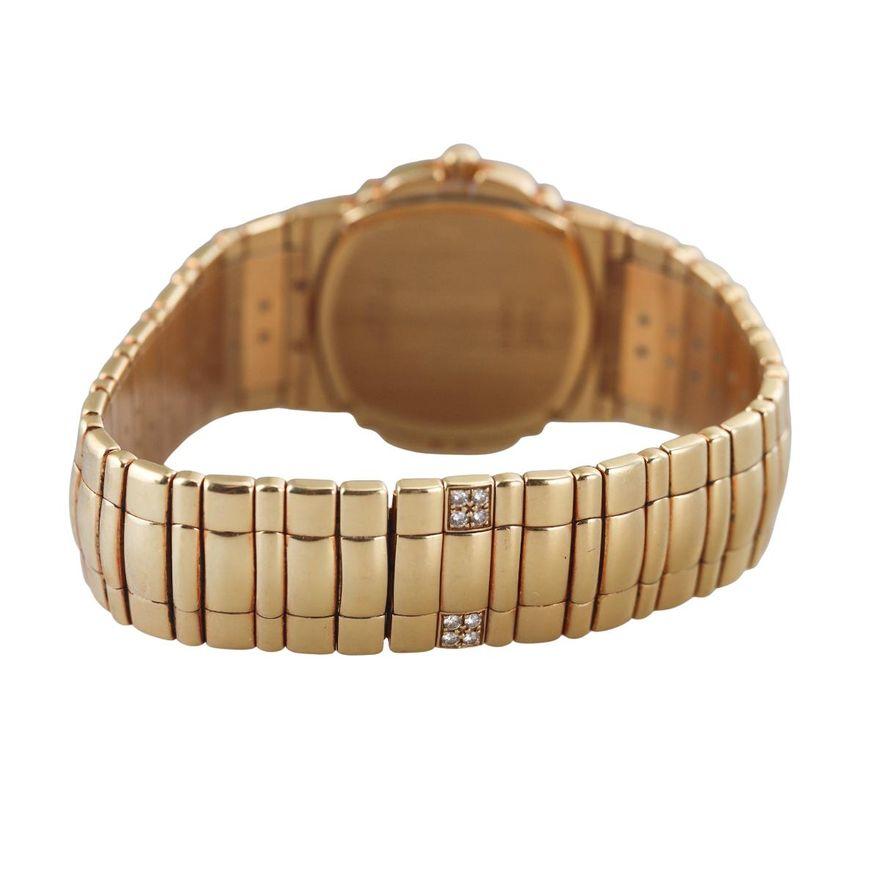 Piaget Tanagra 18k Gold Diamond Onyx Watch 17043 M 401 D