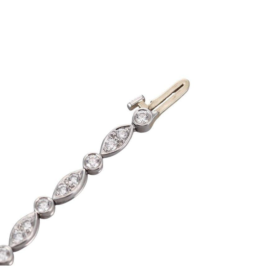 Tiffany & Co Jazz Platinum Diamond Bracelet