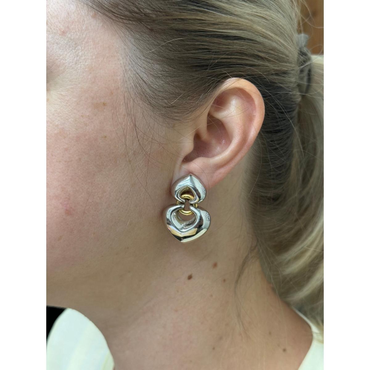 Bulgari Bvlgari Doppio Cuore Gold Earrings