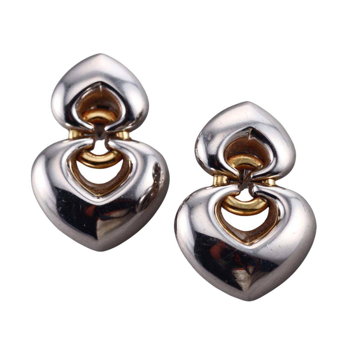 Bulgari Bvlgari Doppio Cuore Gold Earrings