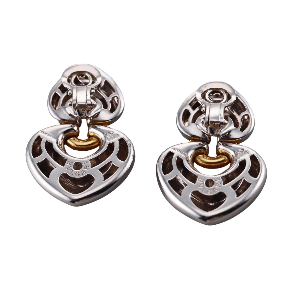 Bulgari Bvlgari Doppio Cuore Gold Earrings