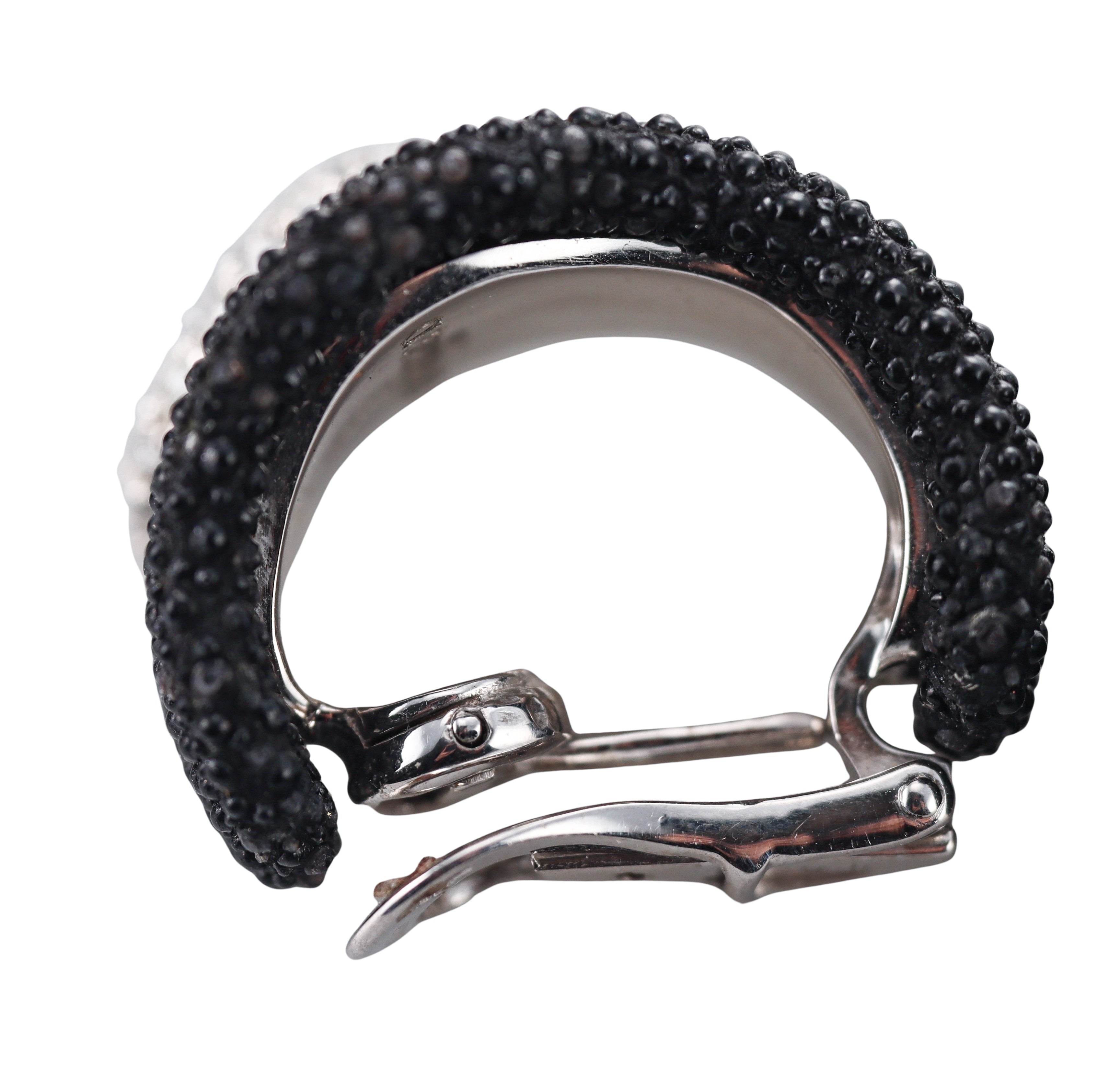 De Grisogono Stingray Diamond Gold Hoop Earrings