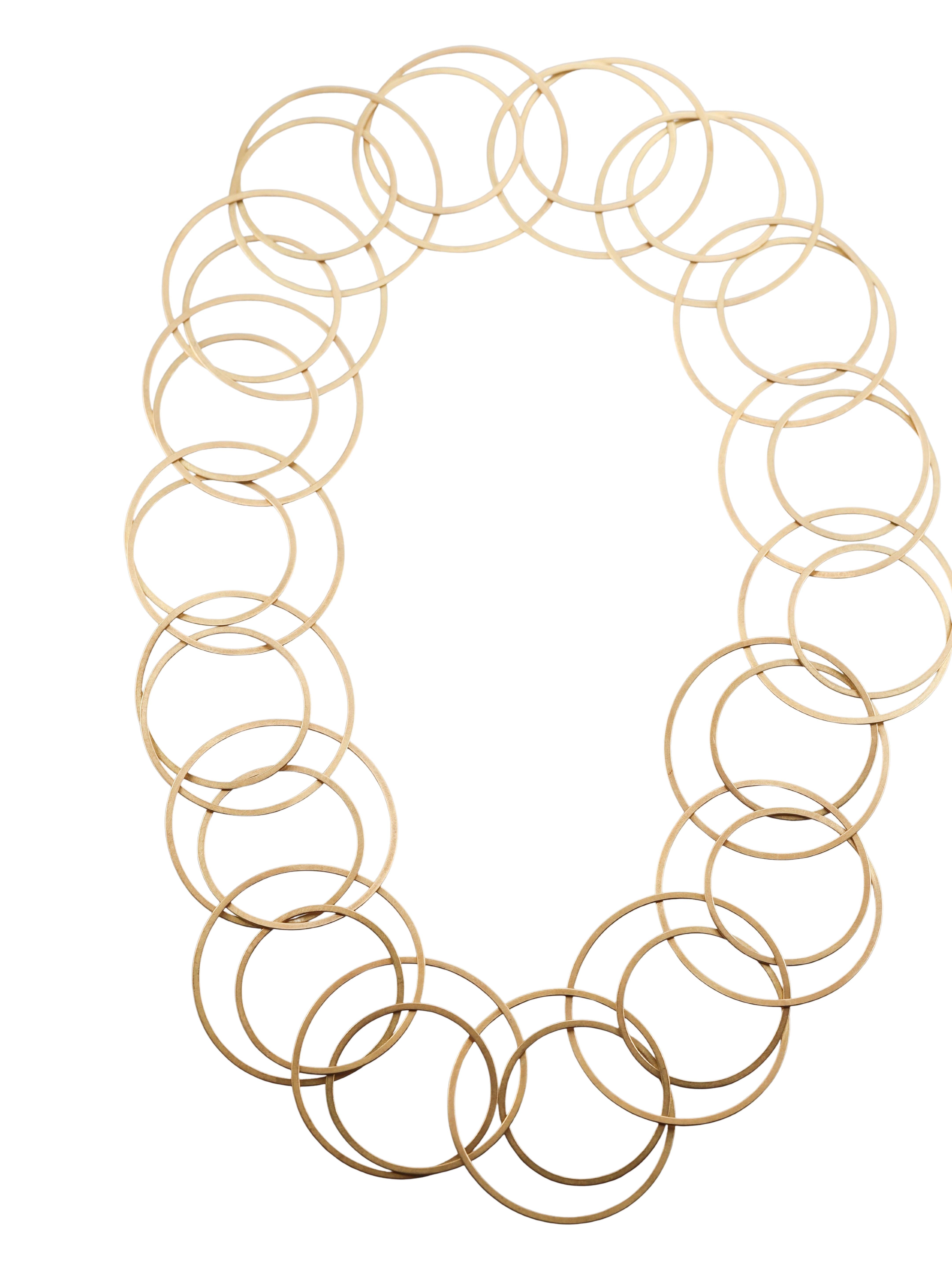Niessing Modernist Gold Circle Link Necklace