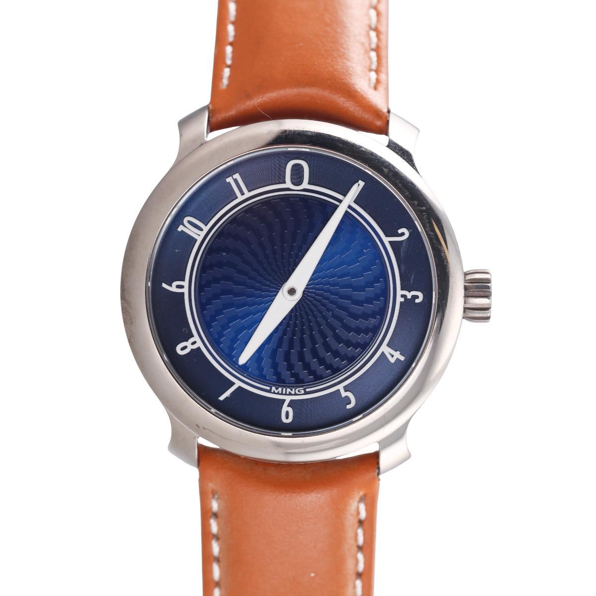 Ming 17.01 Blue Manual Wind Watch