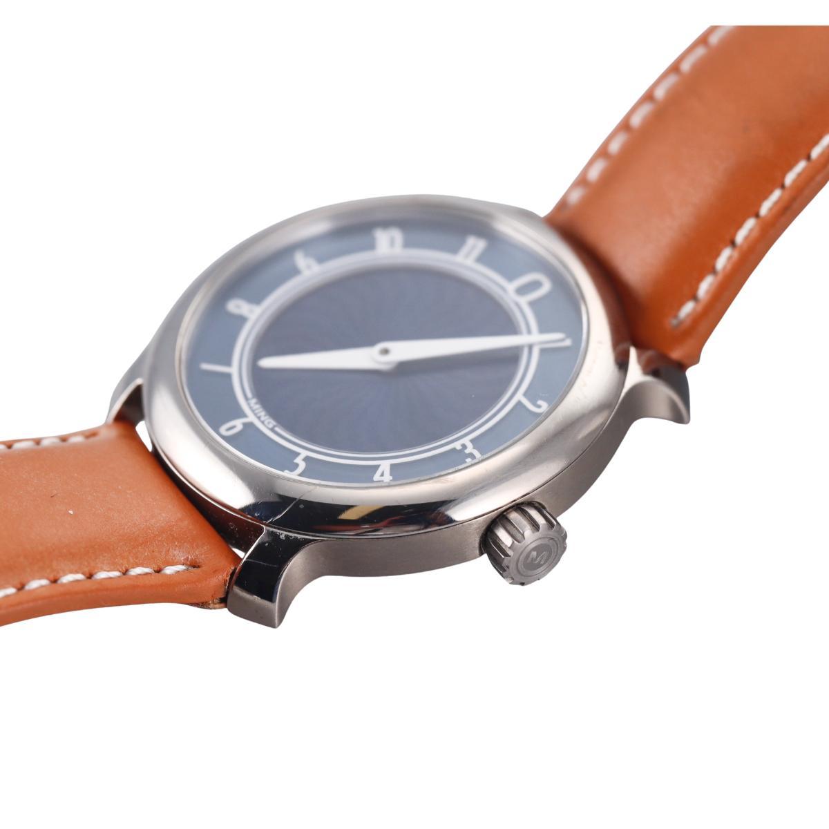 Ming 17.01 Blue Manual Wind Watch