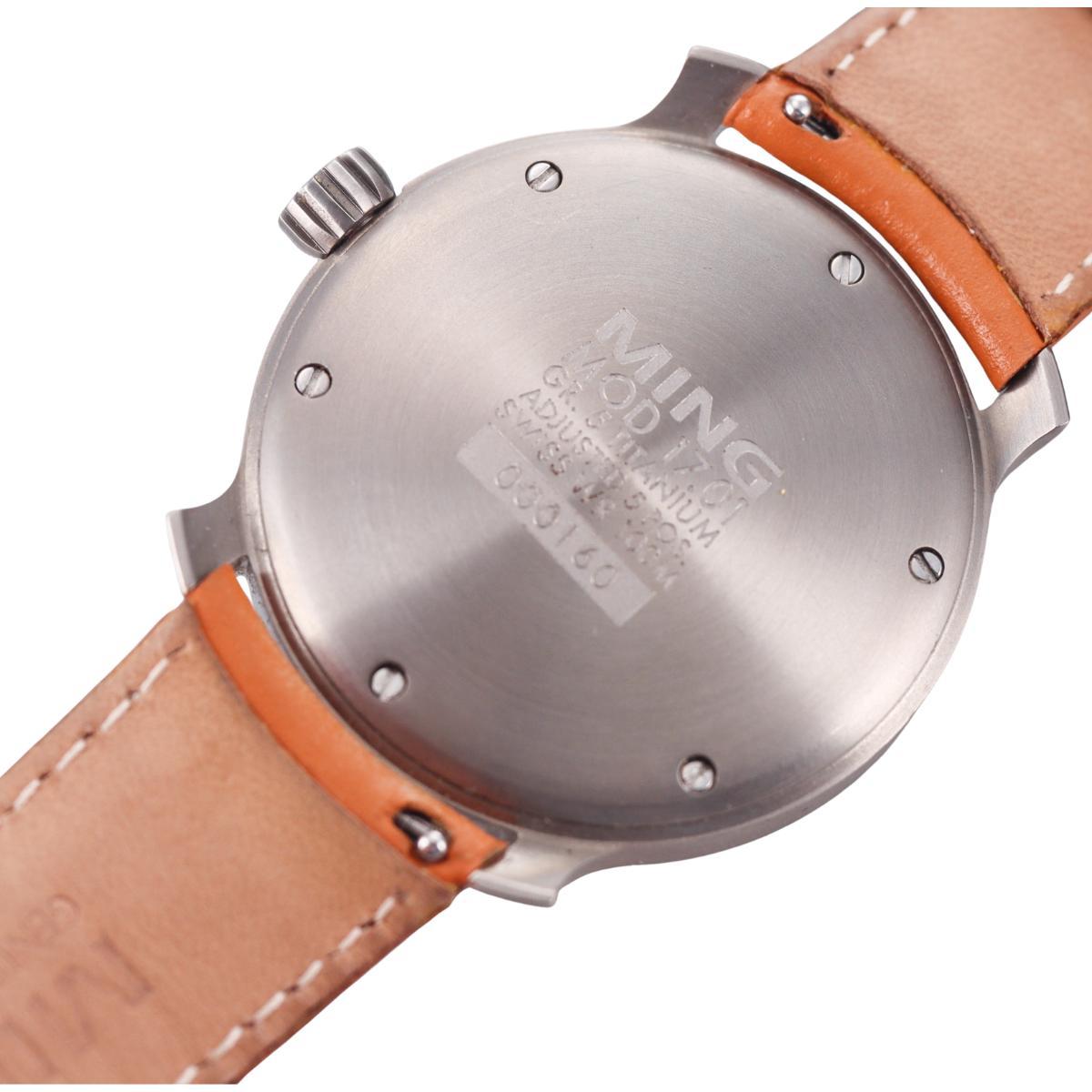 Ming 17.01 Blue Manual Wind Watch