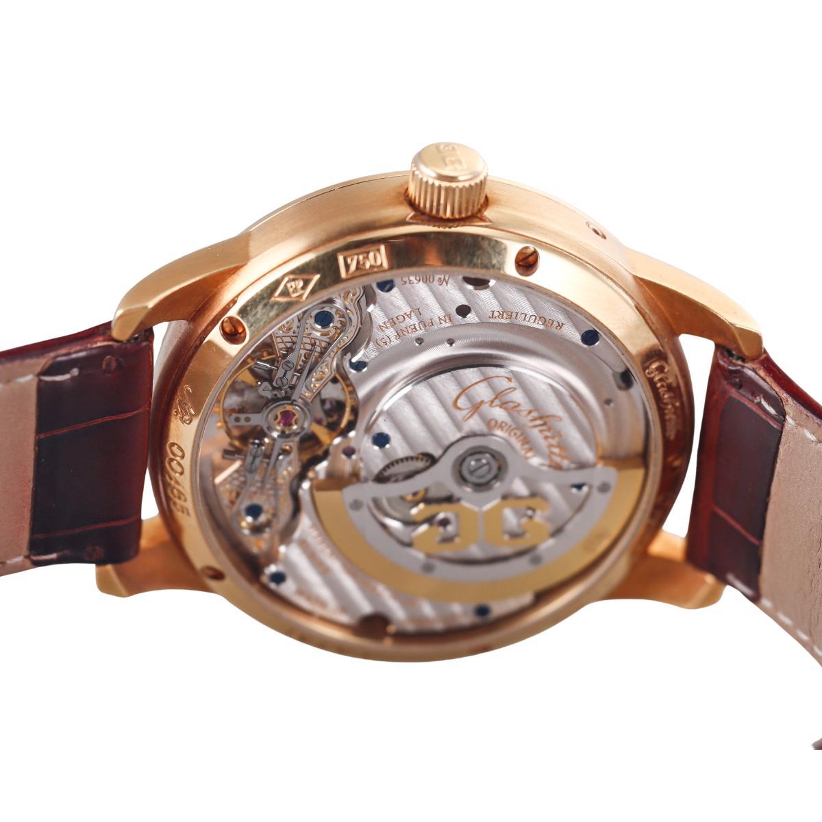 Glashütte Original Panomaticlunar 18k Rose Gold Automatic Watch 90-02-01-01-04
