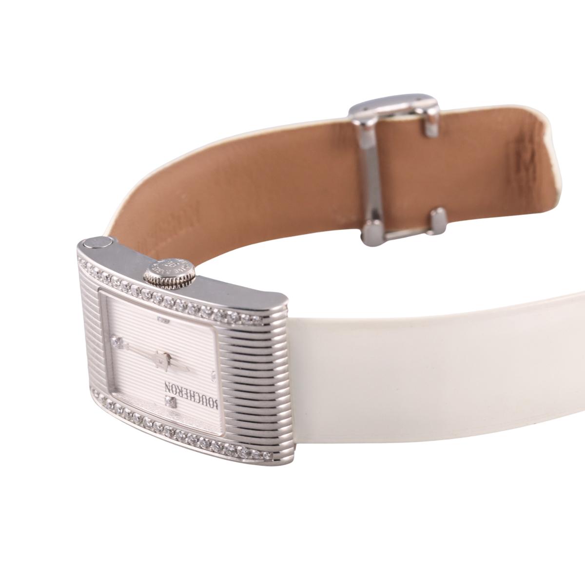 Boucheron Reflet Stainless Steel Diamond Watch