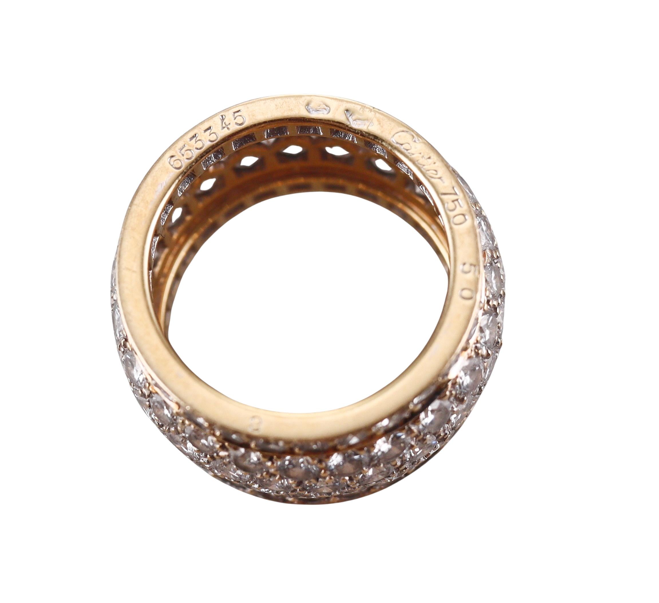 Cartier Nigeria Diamond Gold Eternity Band Ring