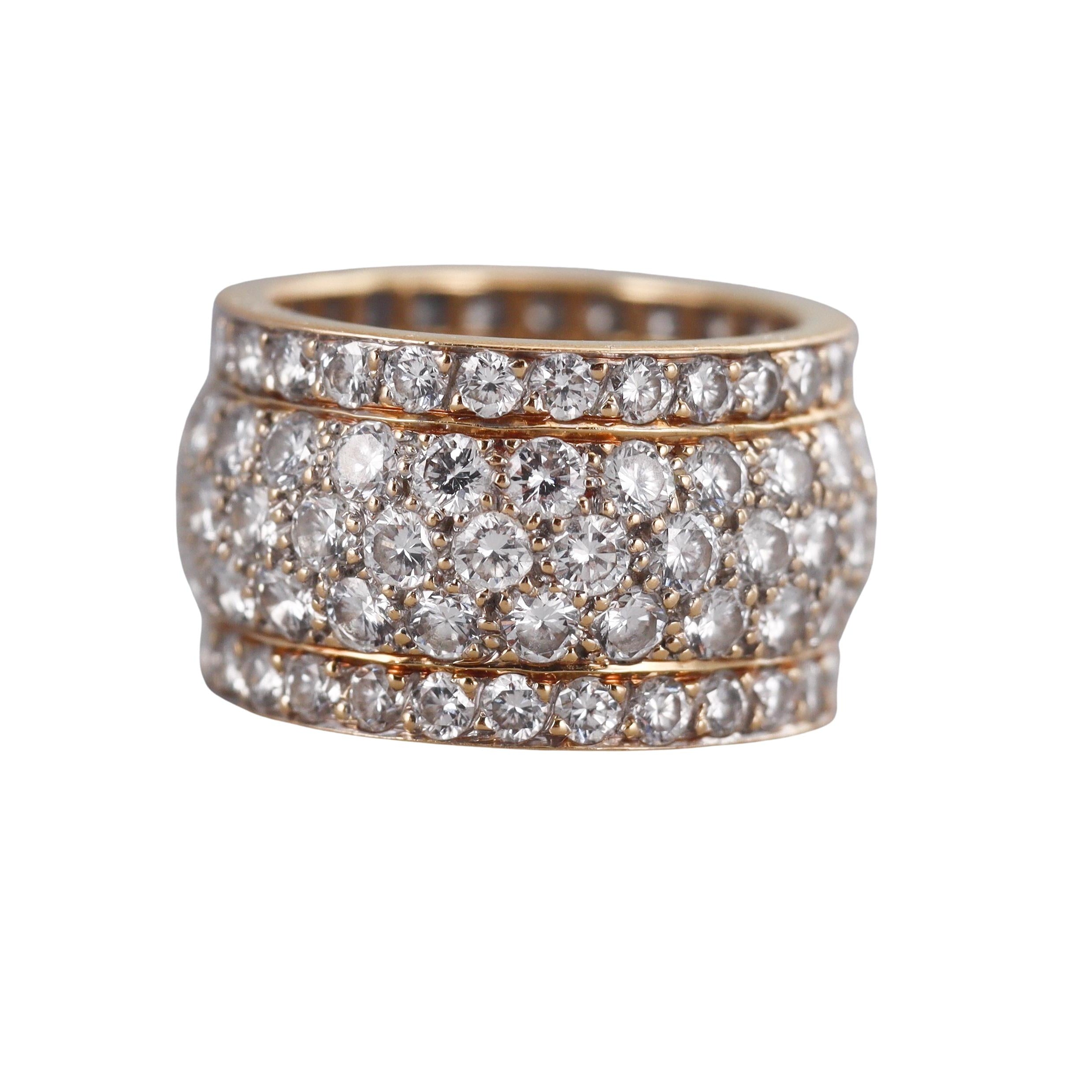 Cartier Nigeria Diamond Gold Eternity Band Ring