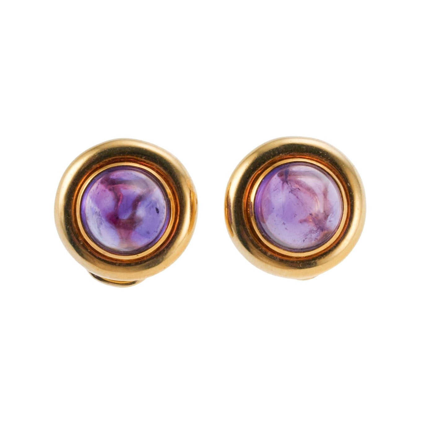 Tiffany & Co Paloma Picasso Amethyst Gold Earrings