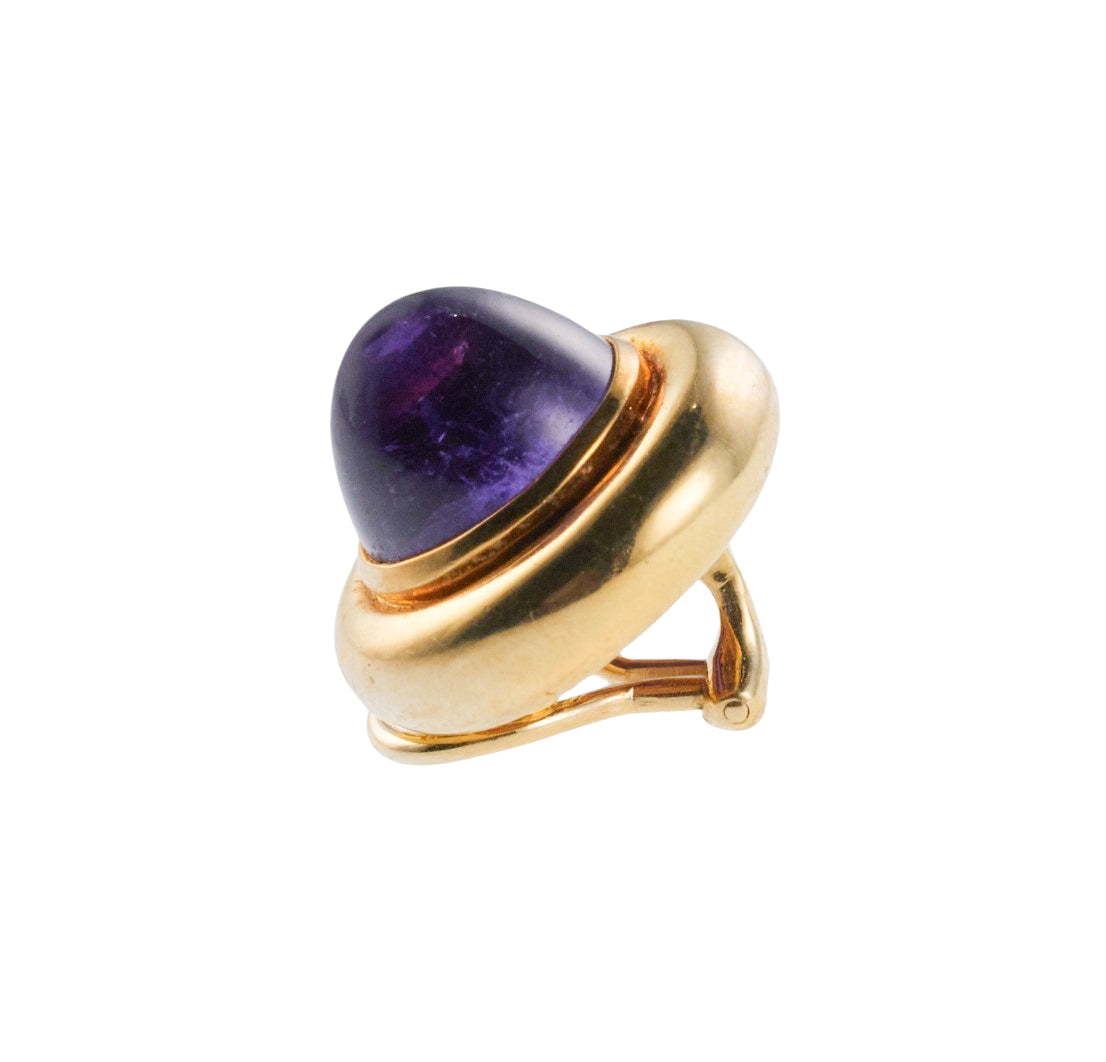 Tiffany & Co Paloma Picasso Amethyst Gold Earrings