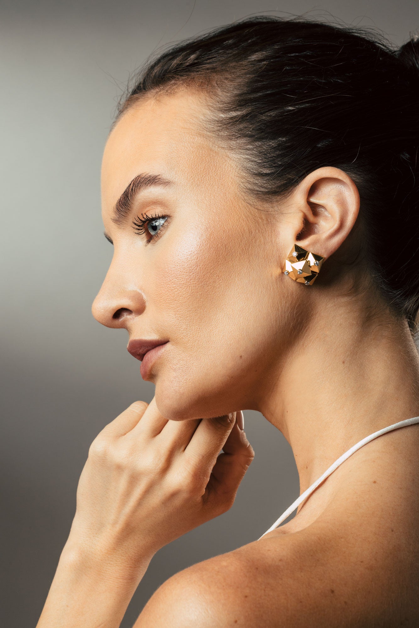 Aletto Brothers Gold Diamond Cinque Stelle Earrings