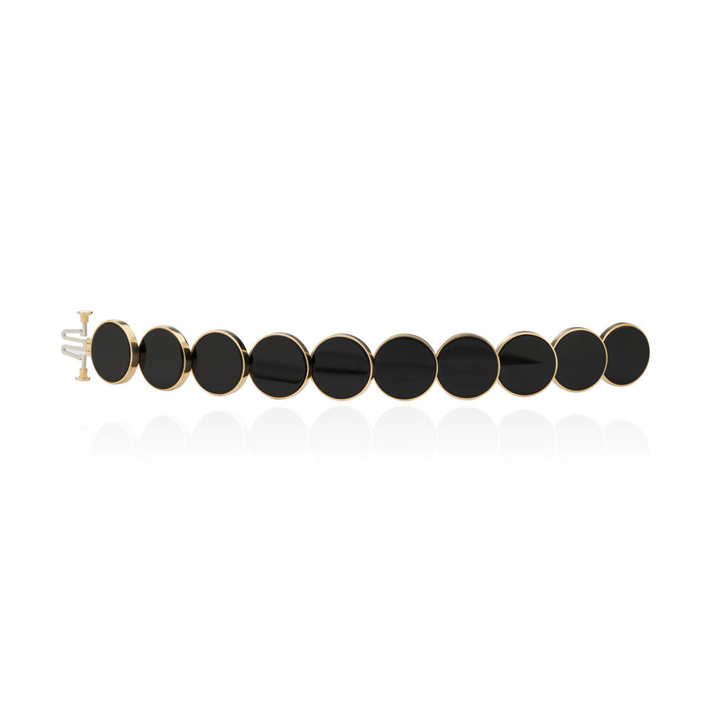 Aletto Brothers Onyx Gold Portoro E Oro Bracelet