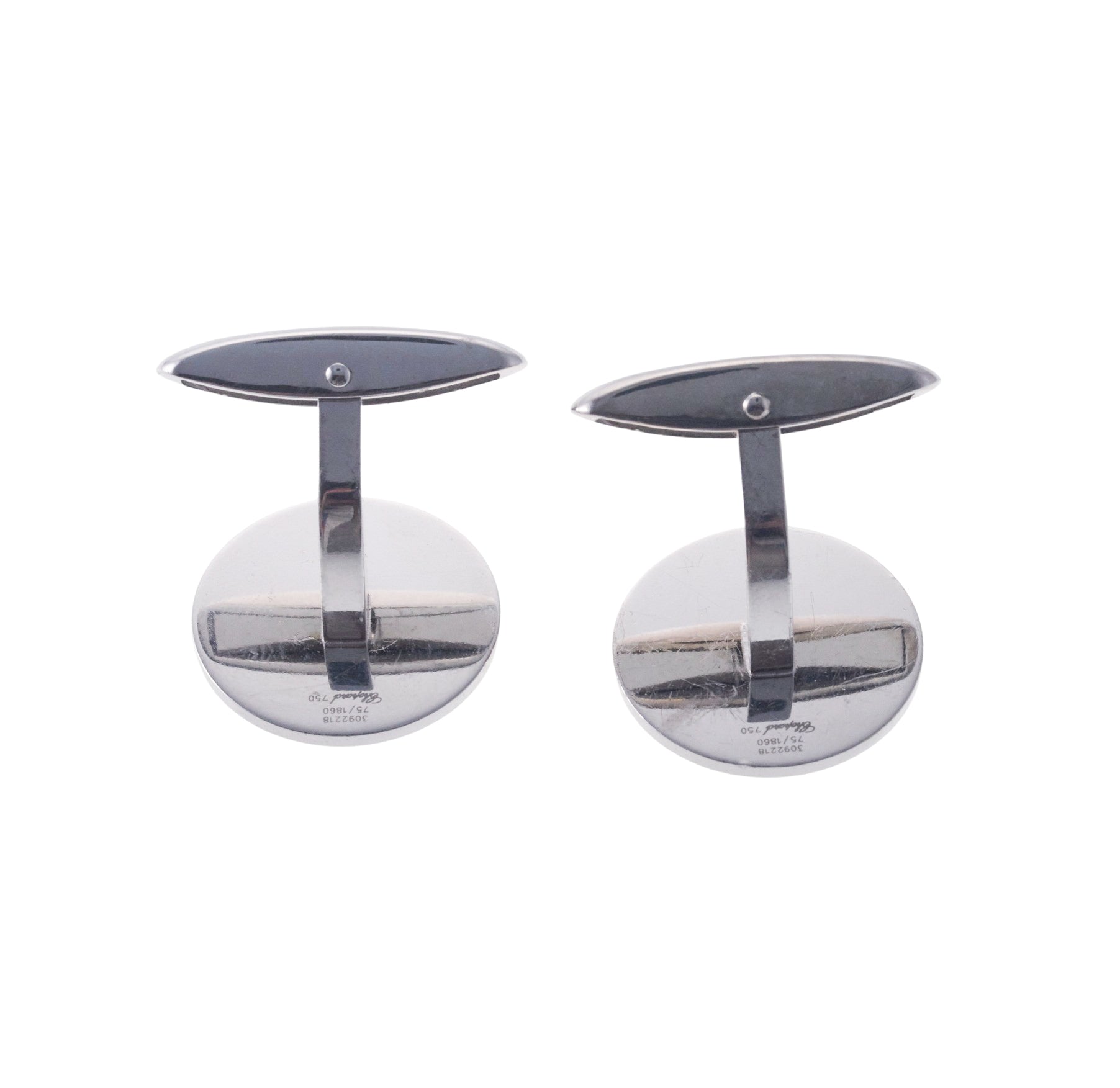 Chopard Guilloche White Gold Cufflinks