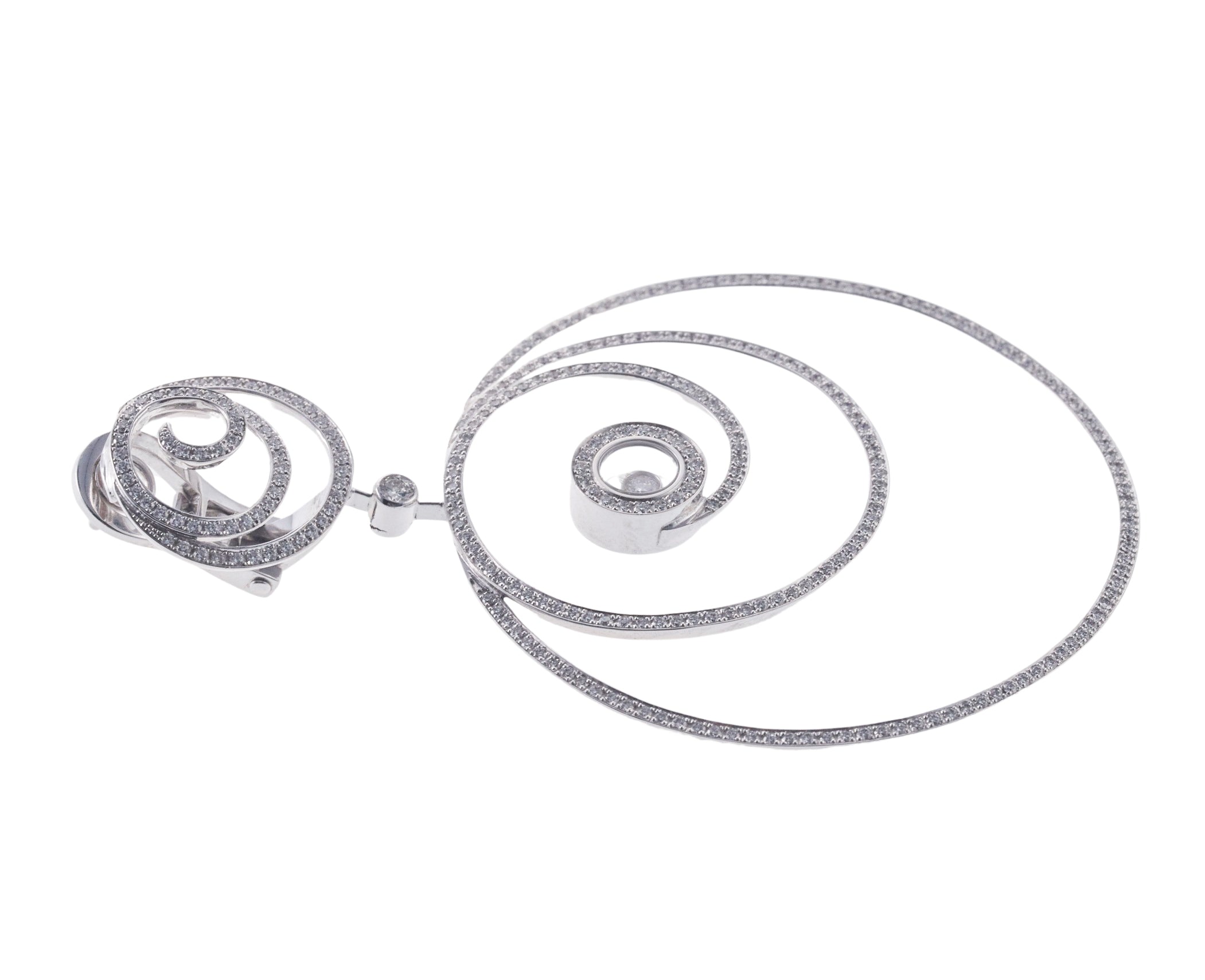Chopard Happy Diamonds Gold Drop Earrings 846464-1001