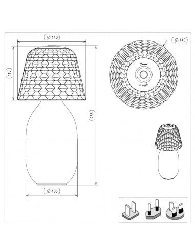 Brand New Baccarat Candy Light Baby Lamp Black 2802245